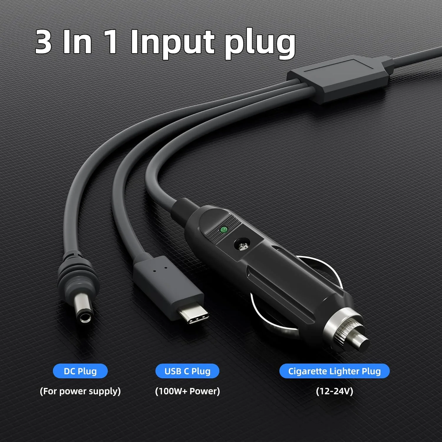 Suitable For 3 In 1 Starlink Car Charger/DC To DC Cable, Mini Power Cord, display picture 5