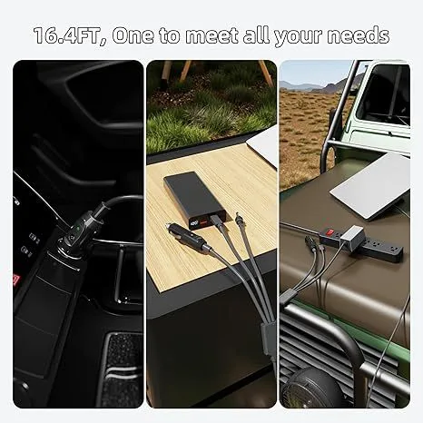 Suitable For 3 In 1 Starlink Car Charger/DC To DC Cable, Mini Power Cord, display picture 2
