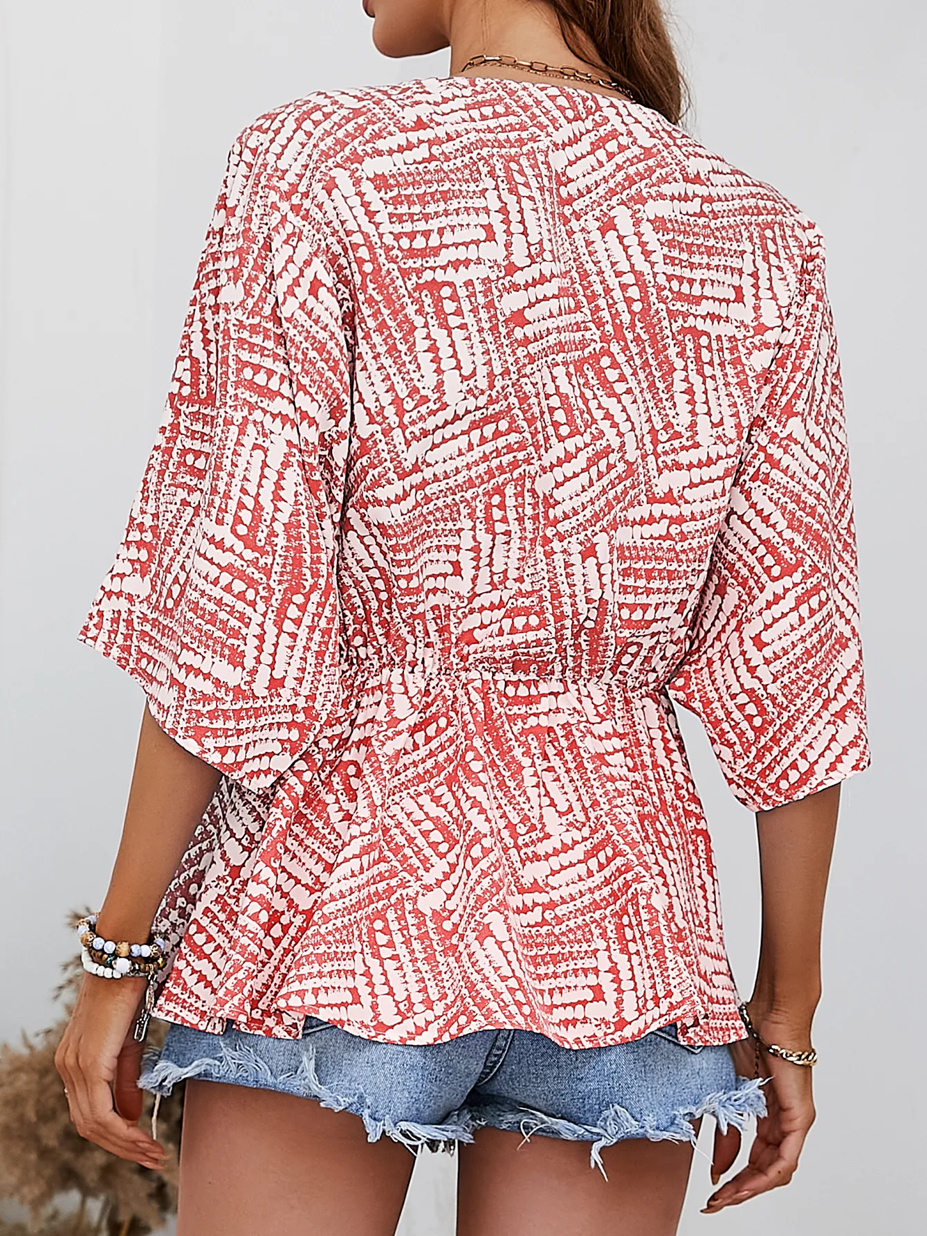 Women's Blouse Half Sleeve Blouses Casual Printing display picture 12