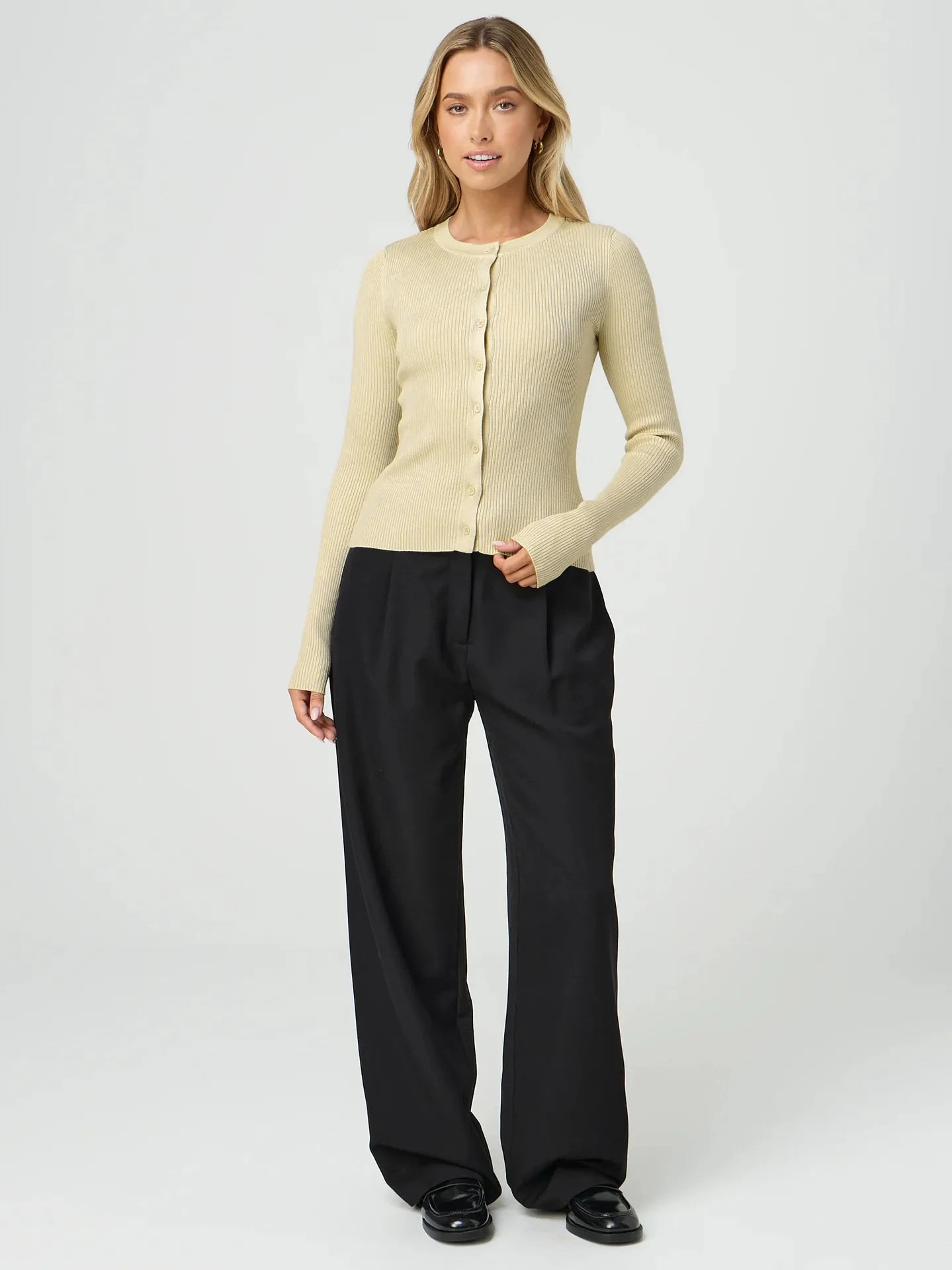 Y2K Fashion Women's Crewneck Autumn New Top Long Sleeve Button Slim Fit Thread Solid Color Jacket display picture 18
