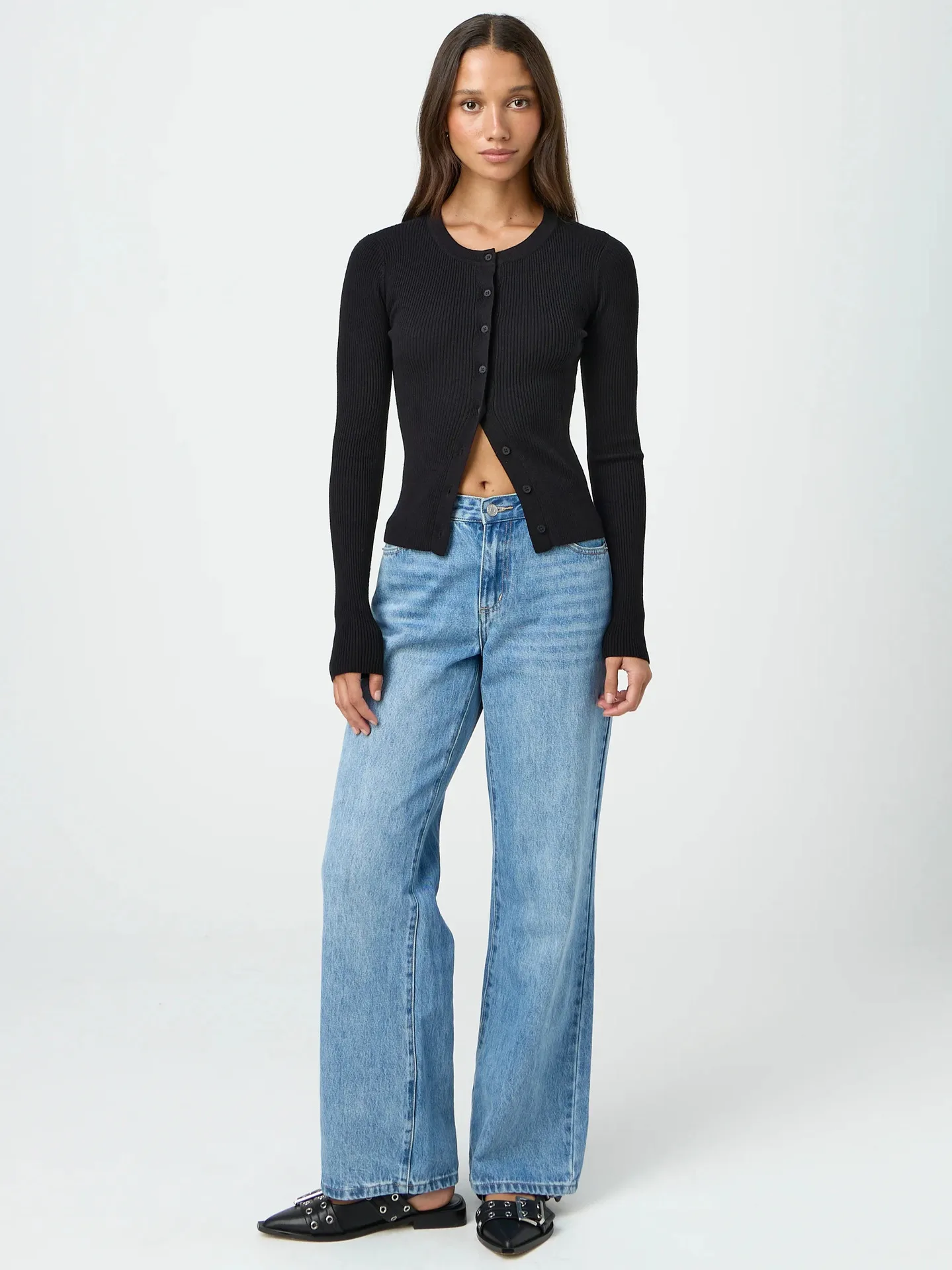 Y2K Fashion Women's Crewneck Autumn New Top Long Sleeve Button Slim Fit Thread Solid Color Jacket display picture 29