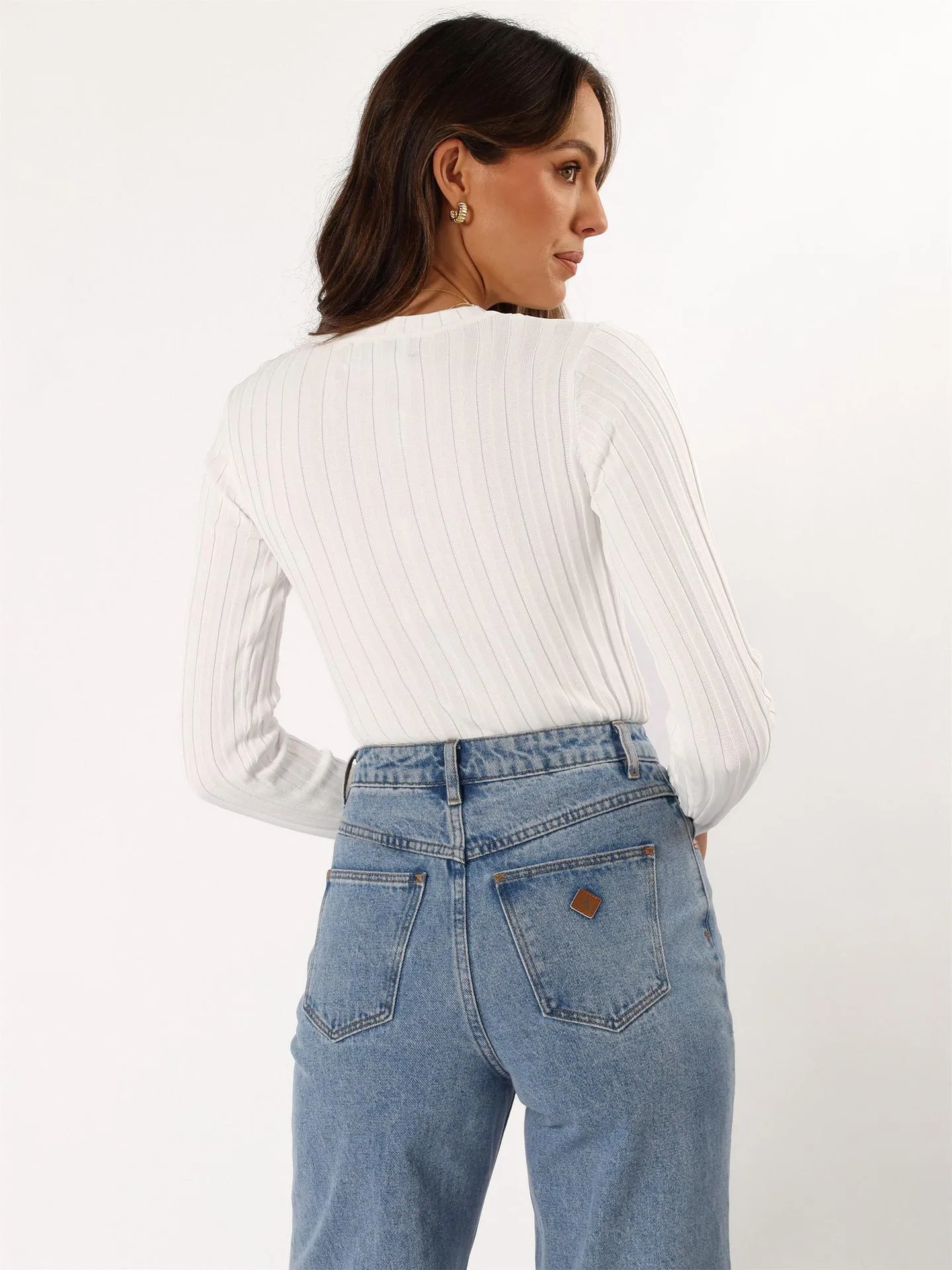 Europe And The United States  New Round Neck Knitted Thread Slim Solid Color Simple Commuter Wind Long Sleeve Top T-shirt display picture 31