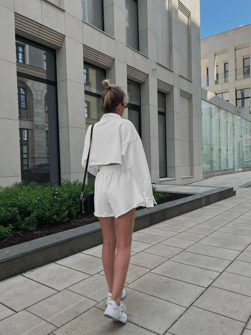 New  POLO Collar Button Pocket Casual Top With Loose Waist Shorts Suit Two-piece Set For Women display picture 24
