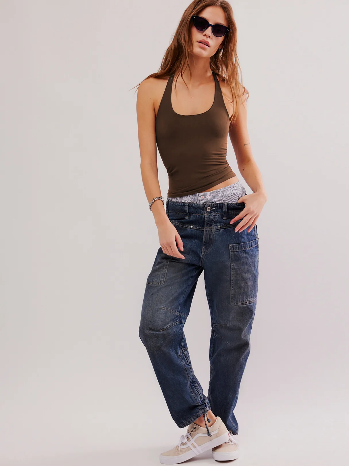 Hot-selling Simple Inner Vest Texture Covering Paramipes Tight Soft Y-shaped Shoulder Strap Slimming Lightweight Sling display picture 13