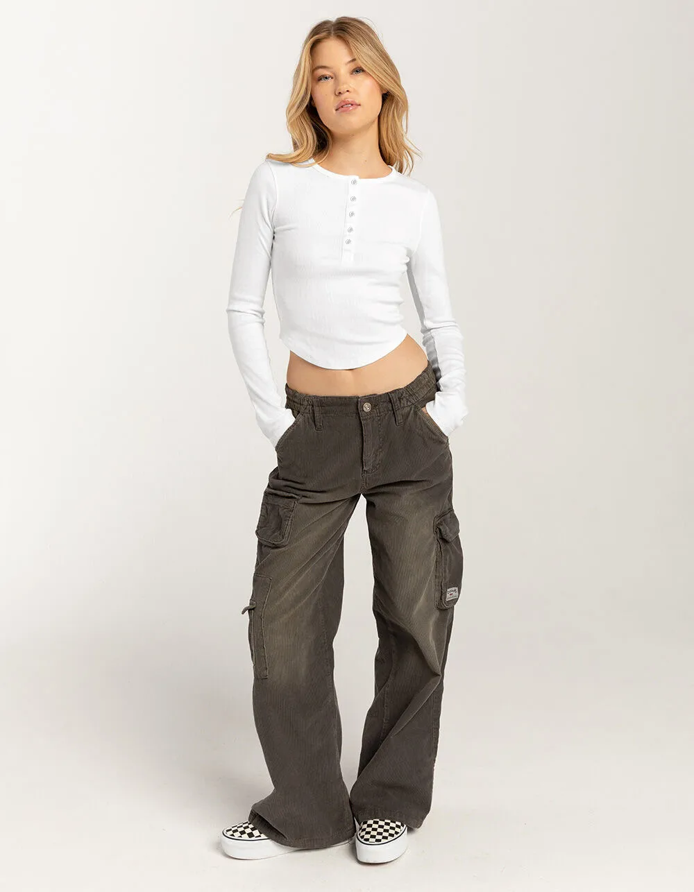 Foreign Trade Explosions Long-sleeved Slim-fit Slim Threaded Top Button Solid Color Simple Basic High Quality Women's Clothing display picture 29