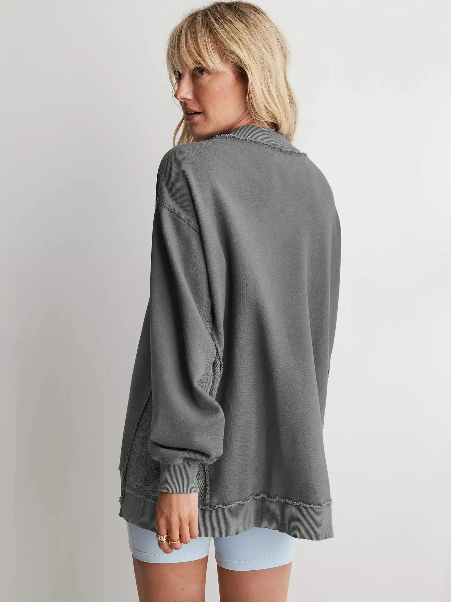 Wish  Hot Selling New  Women's Fashion Brand Pullover Sweater Jacket Loose Long Sleeve Top Knitted Shirt display picture 7