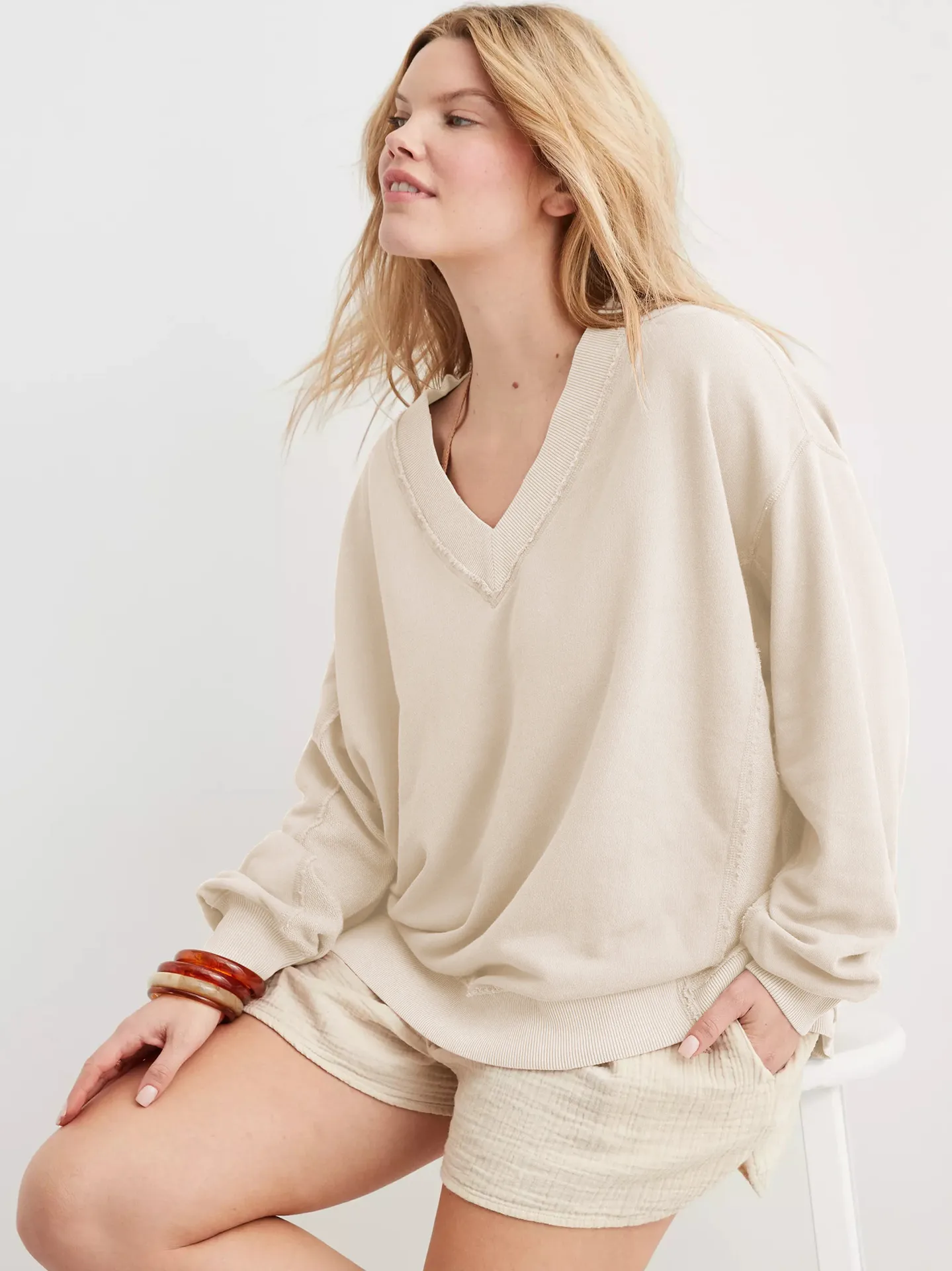 Wish  Hot Selling New  Women's Fashion Brand Pullover Sweater Jacket Loose Long Sleeve Top Knitted Shirt display picture 23