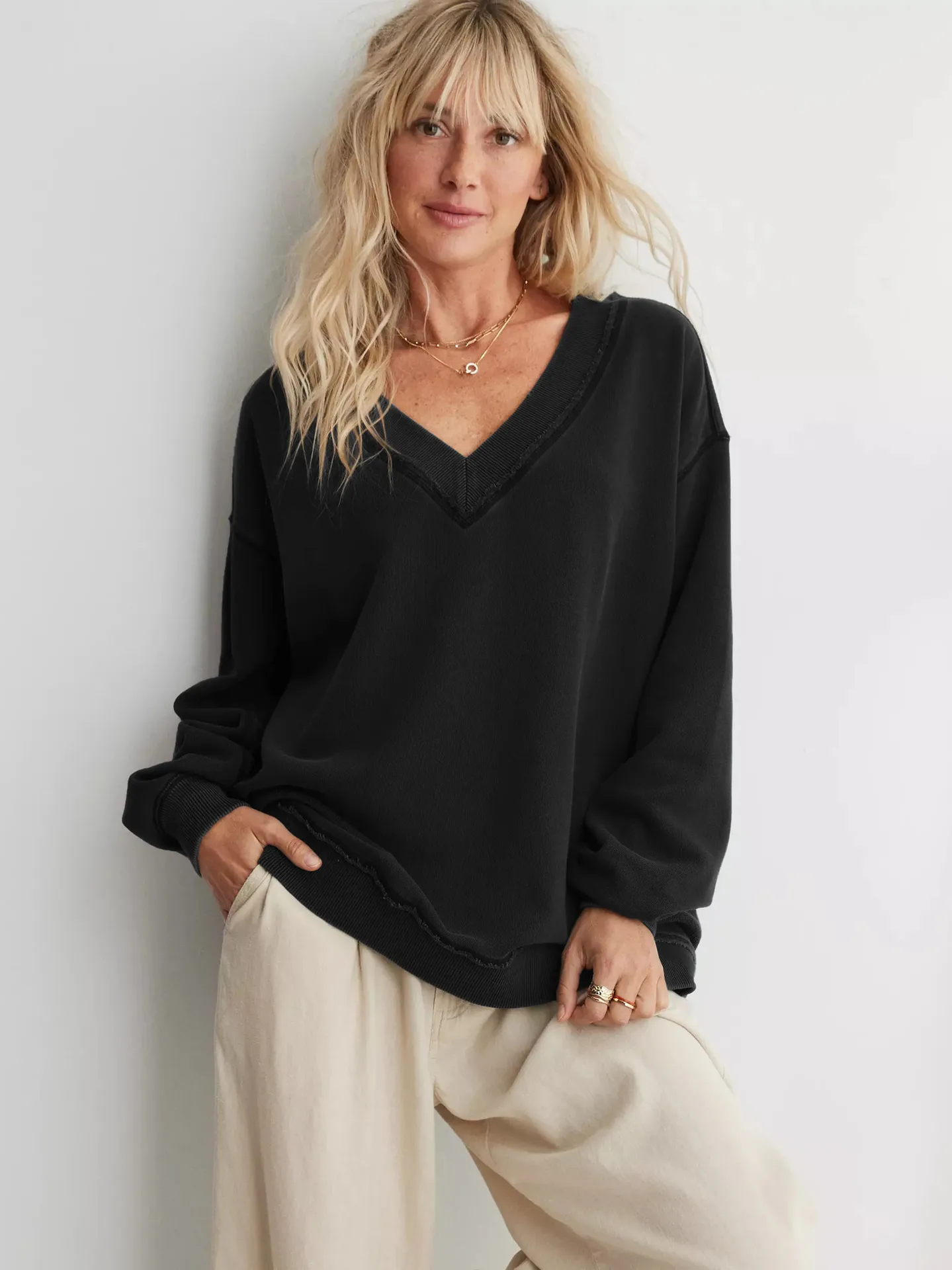 Wish  Hot Selling New  Women's Fashion Brand Pullover Sweater Jacket Loose Long Sleeve Top Knitted Shirt display picture 33