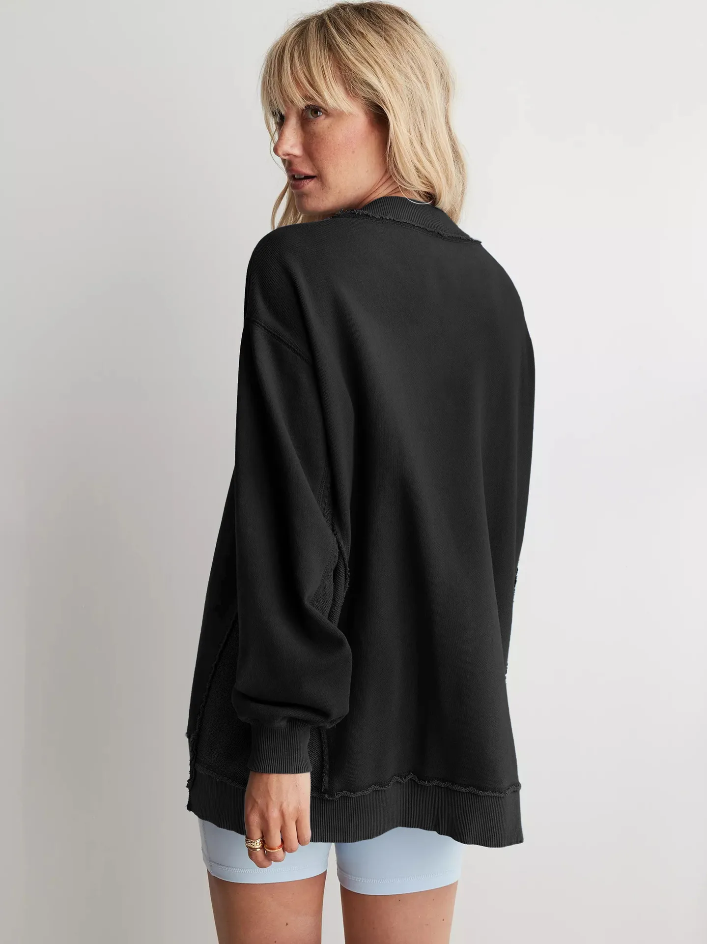 Wish  Hot Selling New  Women's Fashion Brand Pullover Sweater Jacket Loose Long Sleeve Top Knitted Shirt display picture 37