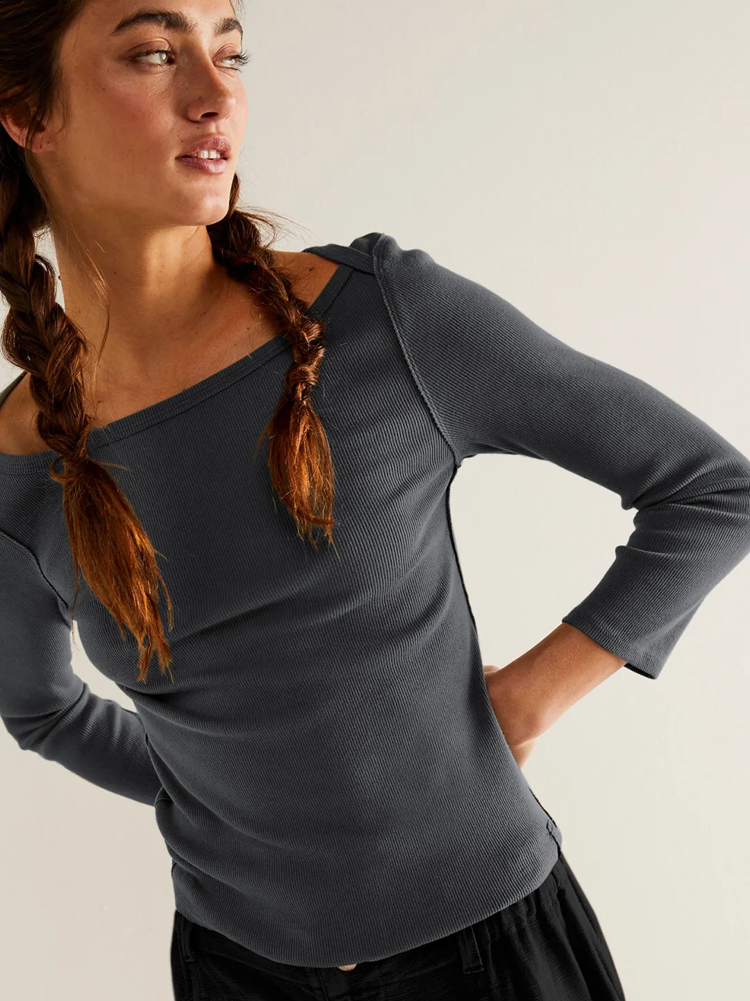 Summer New Hot Sale Women's Slim-fit One-line Collar Decorative Solid Color Top All-match Slimming Sexy Inner Women display picture 25