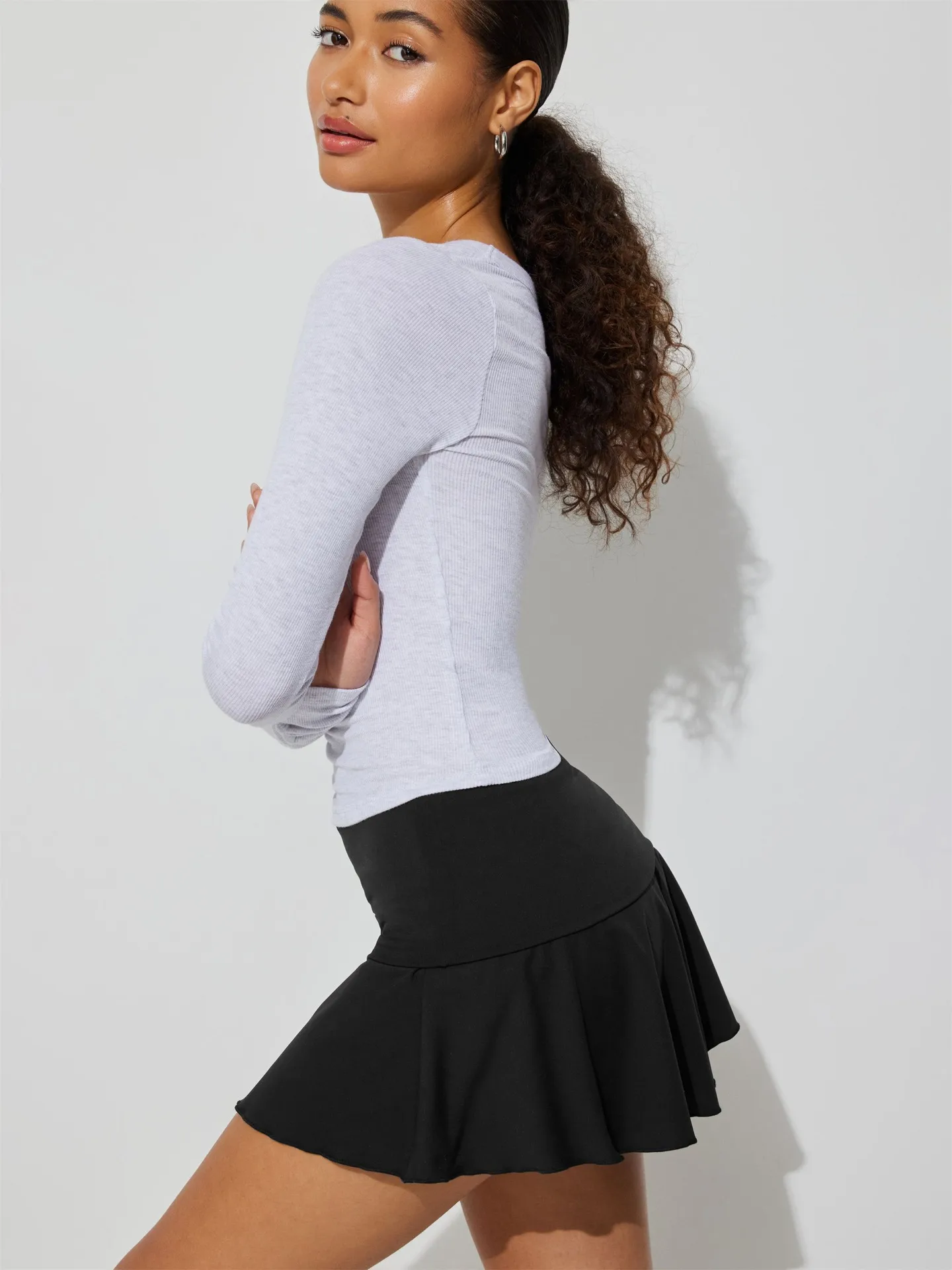 New High-end Skirt  Foreign Trade Yoga High Waist Skirt Lining Anti-walking Skirt Summer display picture 19