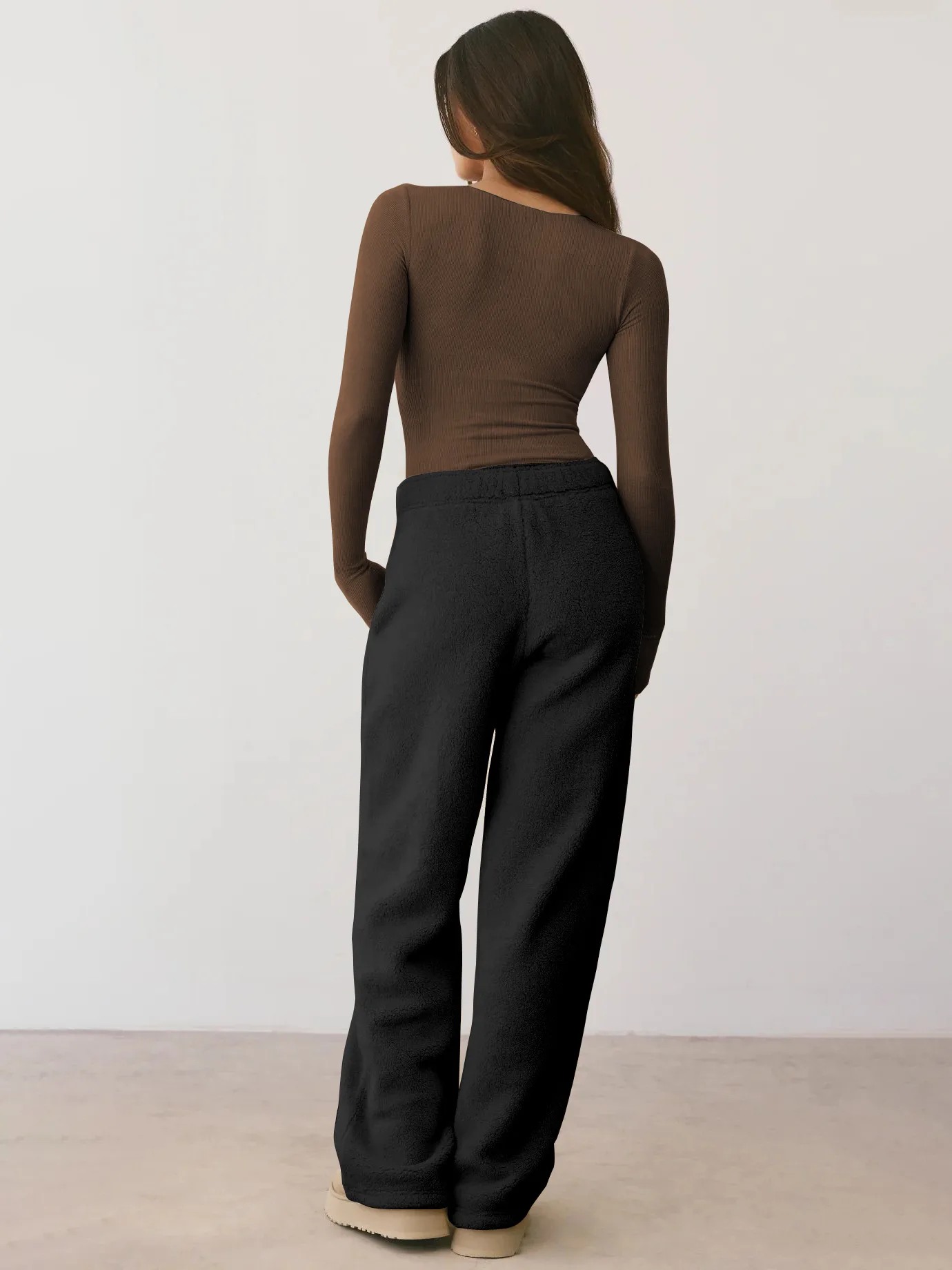 Spring And Summer New  Style Square Collar Long Sleeve Top Sexy Slim Fashion Solid Color Inside display picture 16