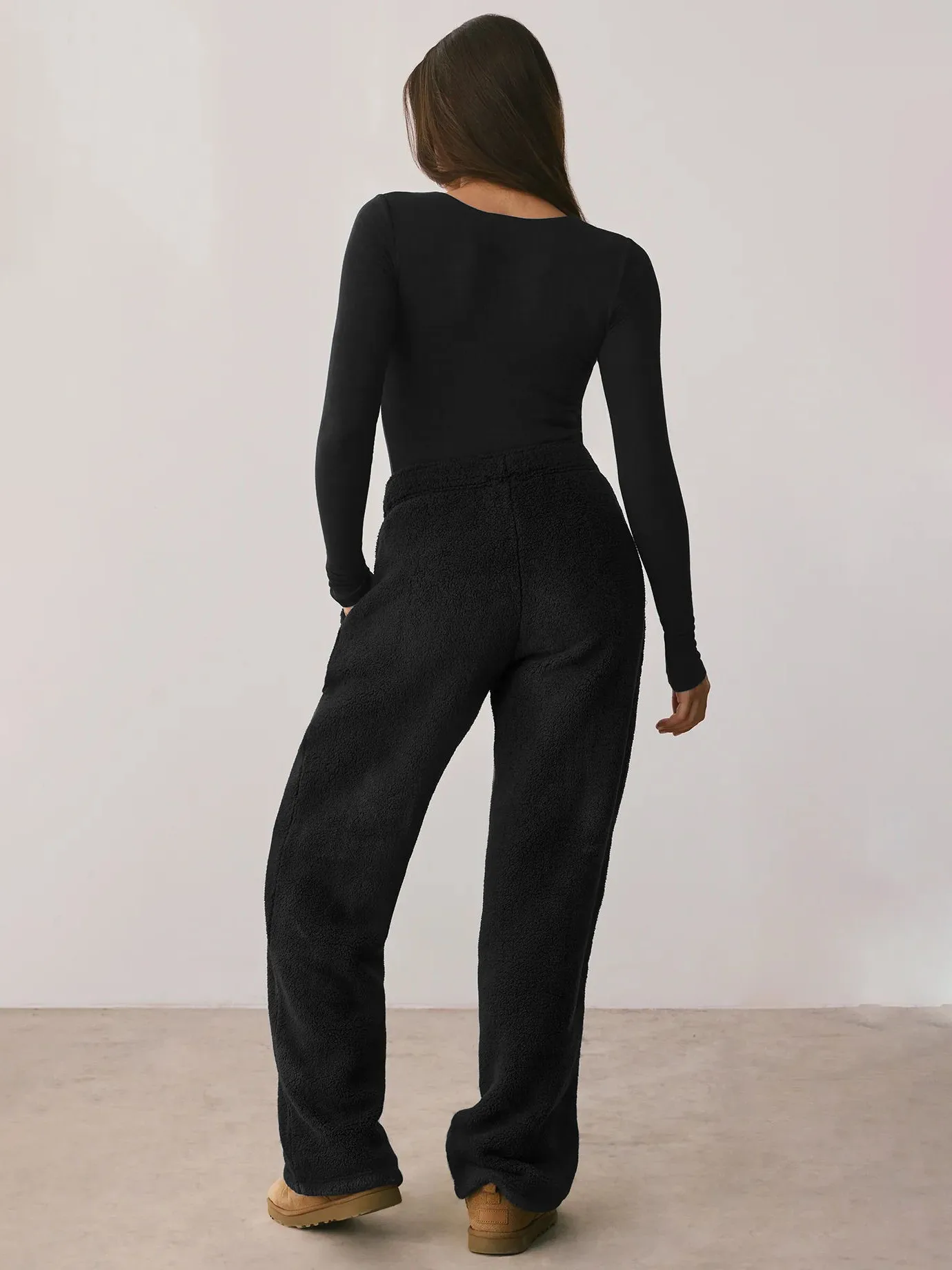 Spring And Summer New  Style Square Collar Long Sleeve Top Sexy Slim Fashion Solid Color Inside display picture 20