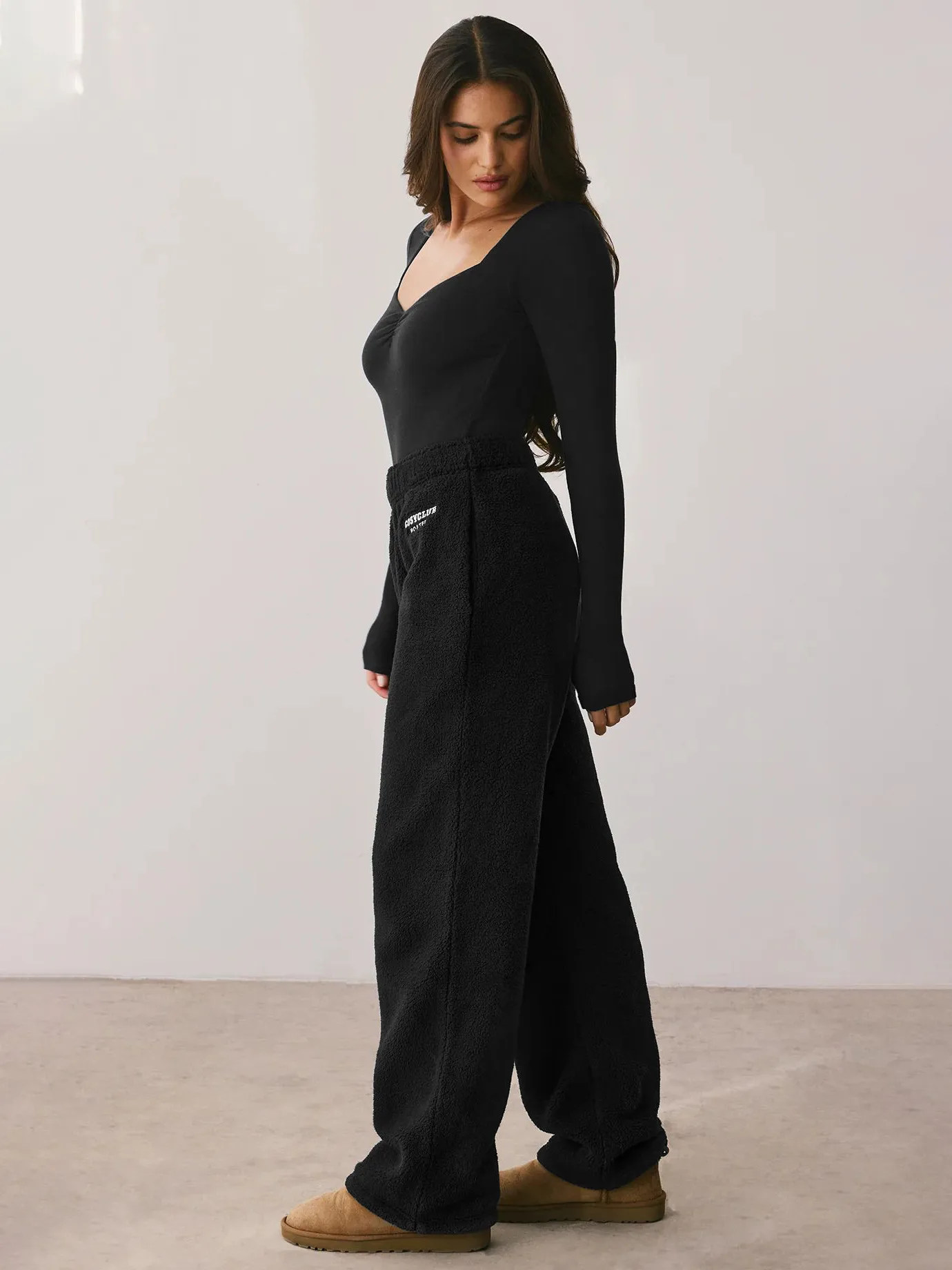 Spring And Summer New  Style Square Collar Long Sleeve Top Sexy Slim Fashion Solid Color Inside display picture 21