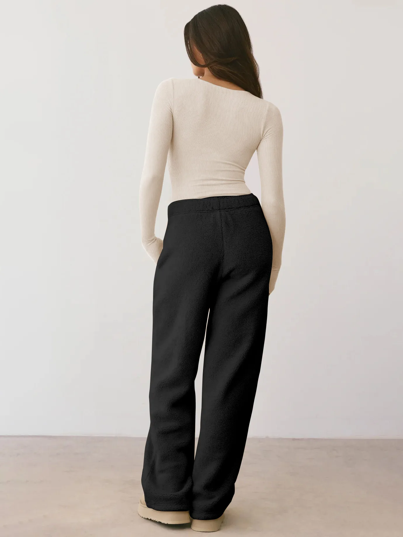 Spring And Summer New  Style Square Collar Long Sleeve Top Sexy Slim Fashion Solid Color Inside display picture 31