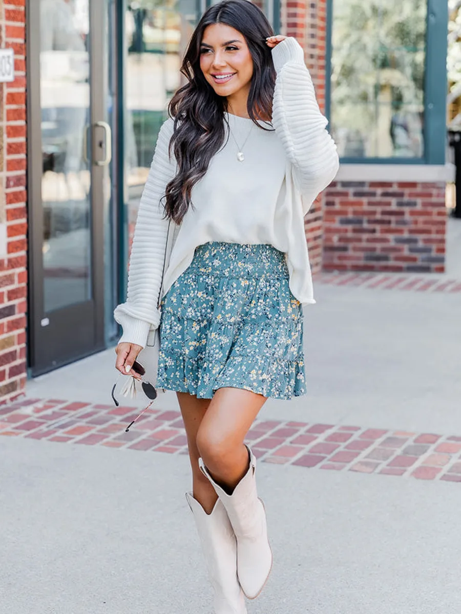 Hot Sale New Women's Sweet Youthful Ruffled Skirt Digital Printing Fashion Skirt For Women display picture 33