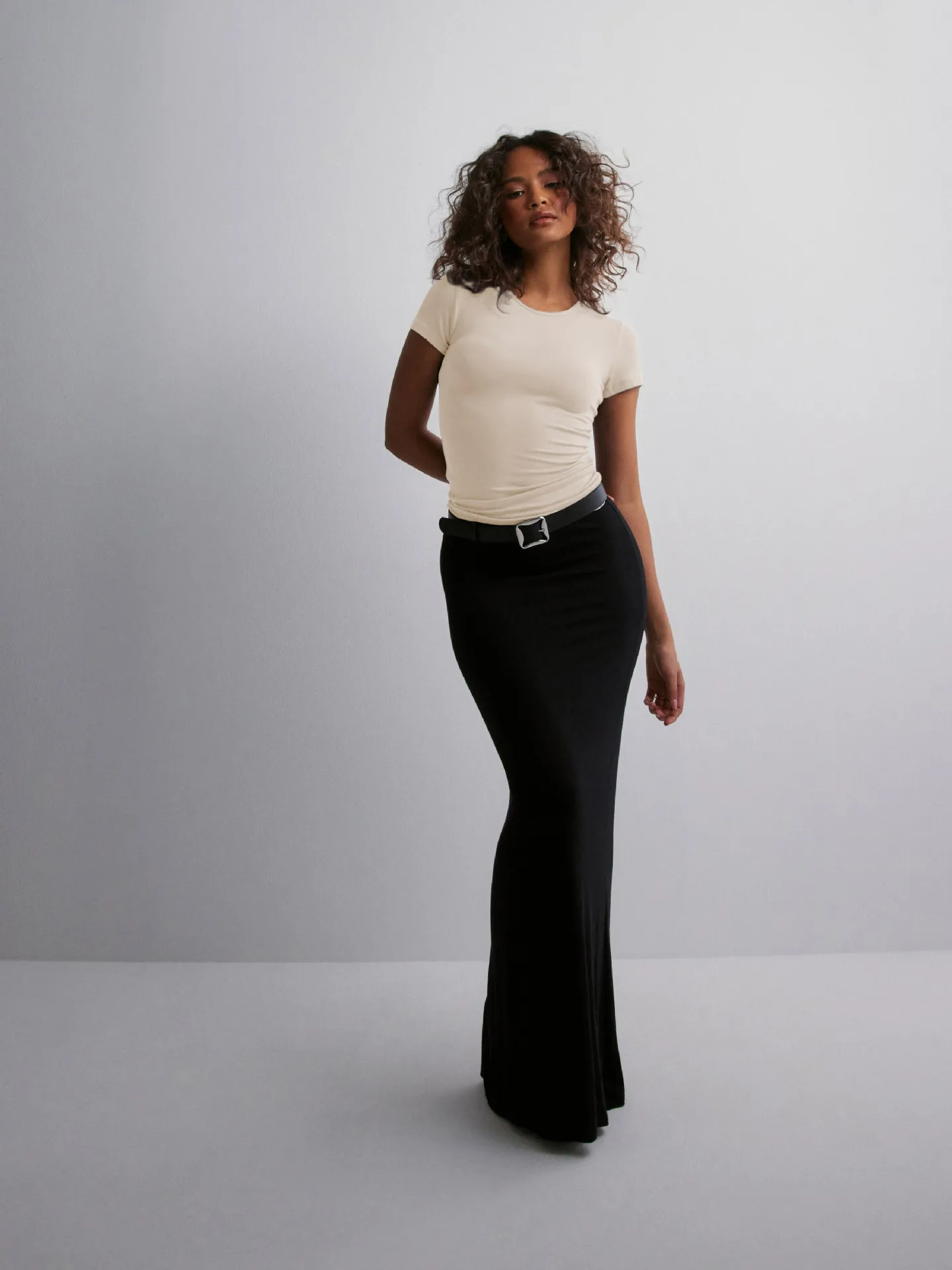 Summer  Solid Color Round Neck Fashion Brand Short Sleeve Fashionable Sexy Slim Y2g Pure Desire Top Hot Girl T-shirt display picture 13