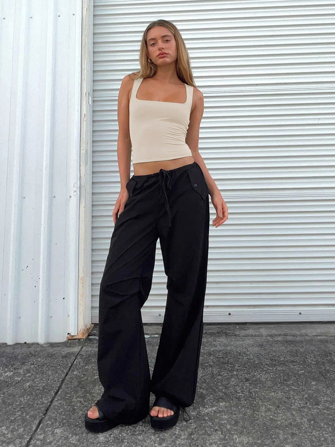 Y2g Women's Clothing New Sexy Square Collar Slim Sleeveless Vest Hot Girl Navel Bm Top Outer Wear Summer display picture 34