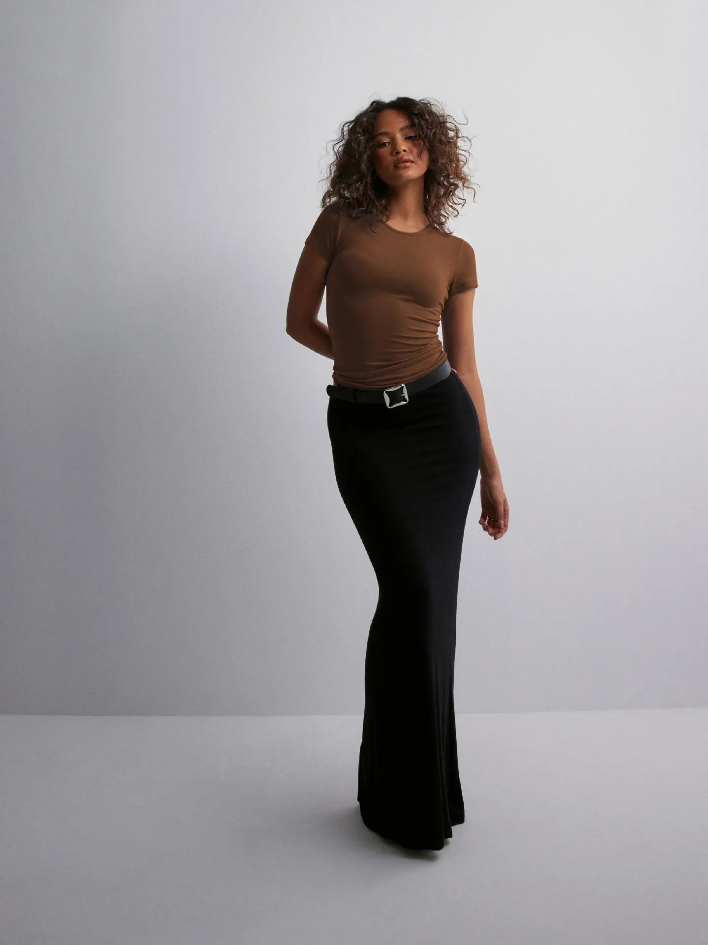 Summer  Solid Color Round Neck Fashion Brand Short Sleeve Fashionable Sexy Slim Y2g Pure Desire Top Hot Girl T-shirt display picture 21