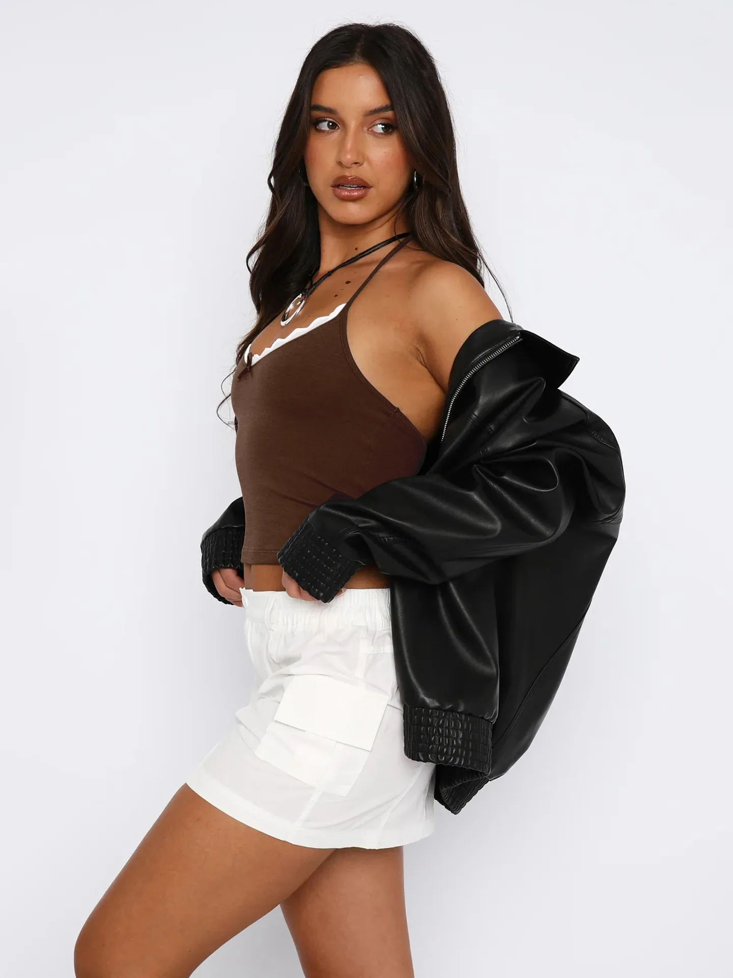 New Halter Vest  Women's Clothing Y2g Sexy Navel Bm Strap Bottoming Sleeveless Slim Top display picture 25