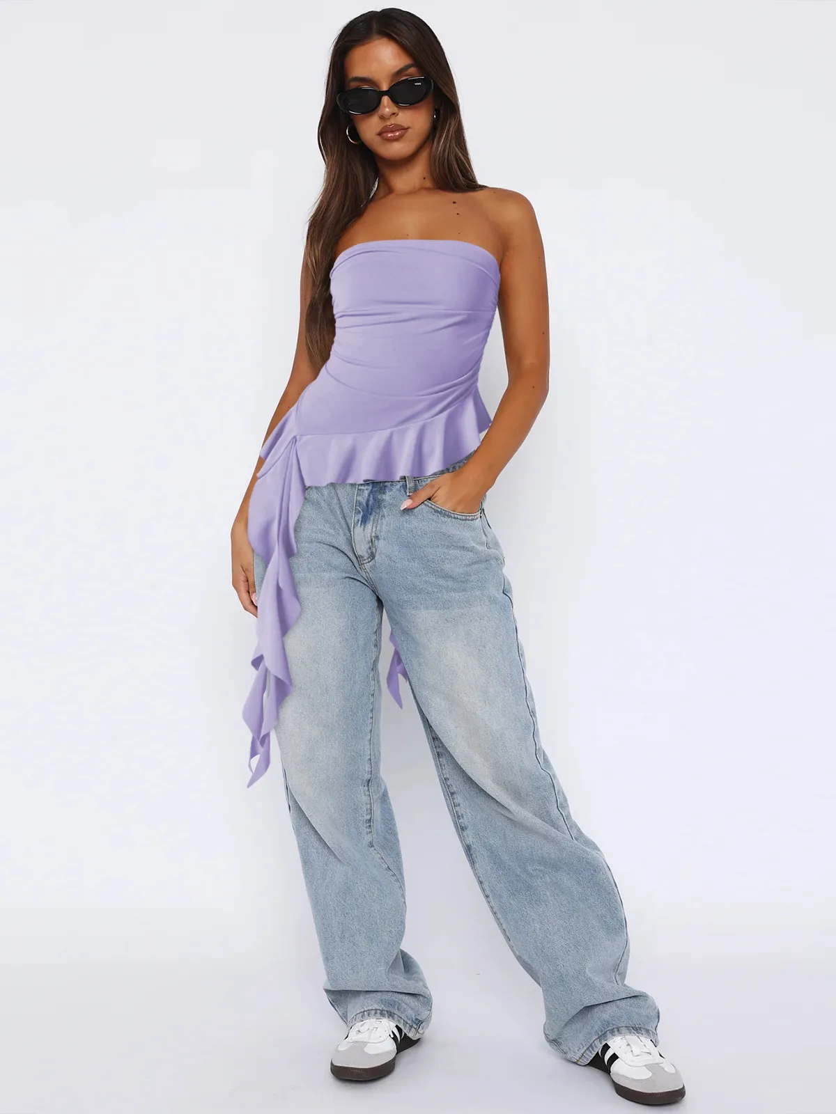 Spring And Summer  Y2g Clothes Pure Tassel Design Vest Women's High-grade Tube Top Outer Wear display picture 2