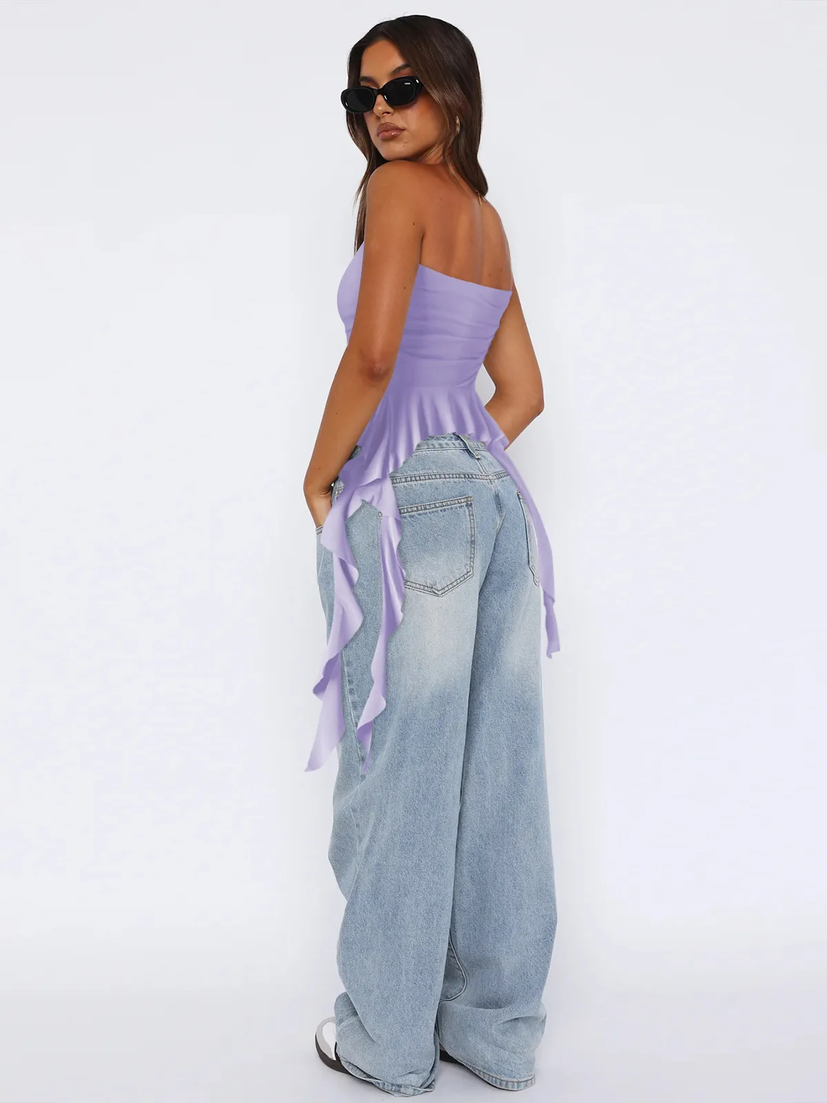 Spring And Summer  Y2g Clothes Pure Tassel Design Vest Women's High-grade Tube Top Outer Wear display picture 3