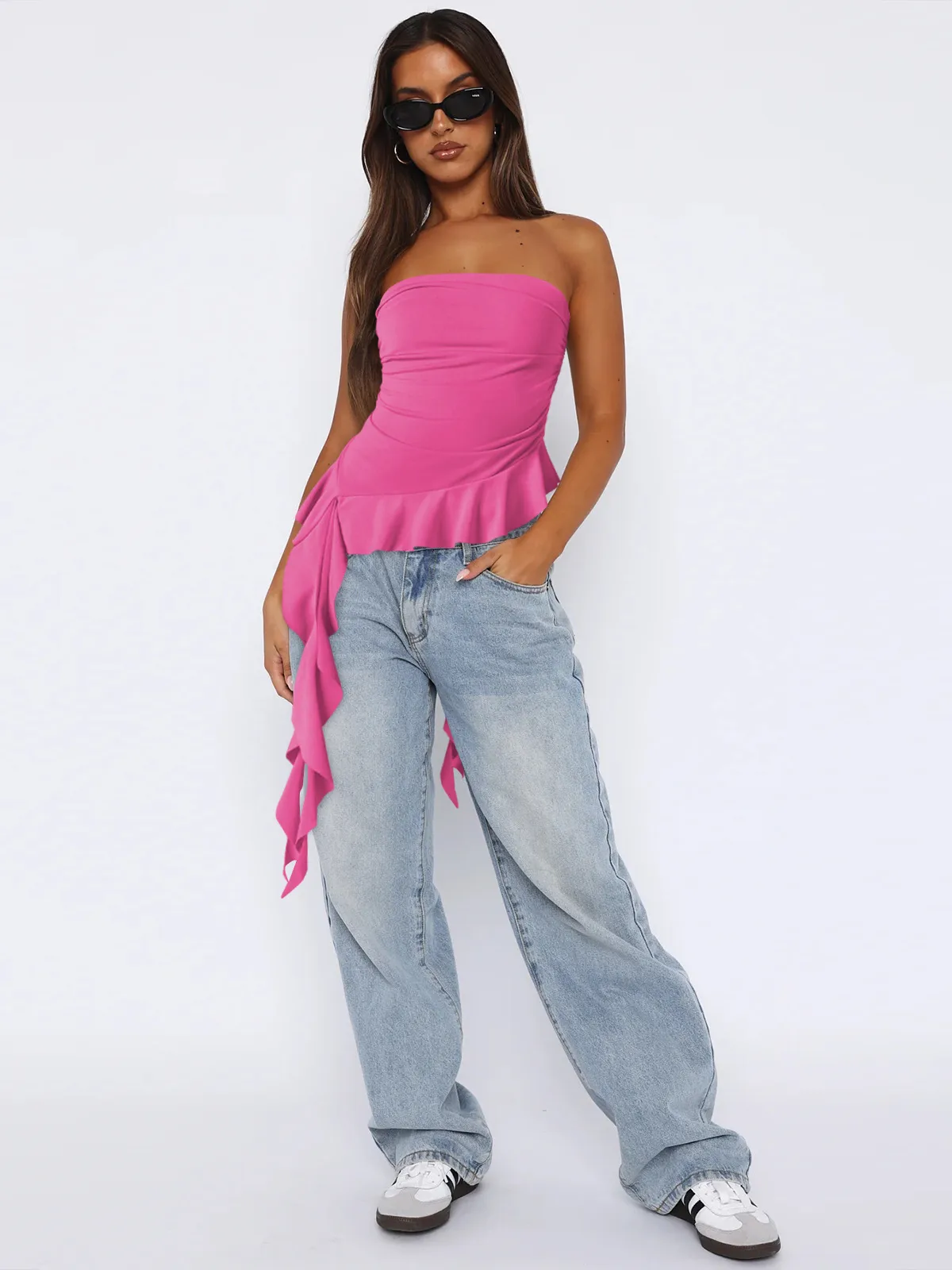 Spring And Summer  Y2g Clothes Pure Tassel Design Vest Women's High-grade Tube Top Outer Wear display picture 6