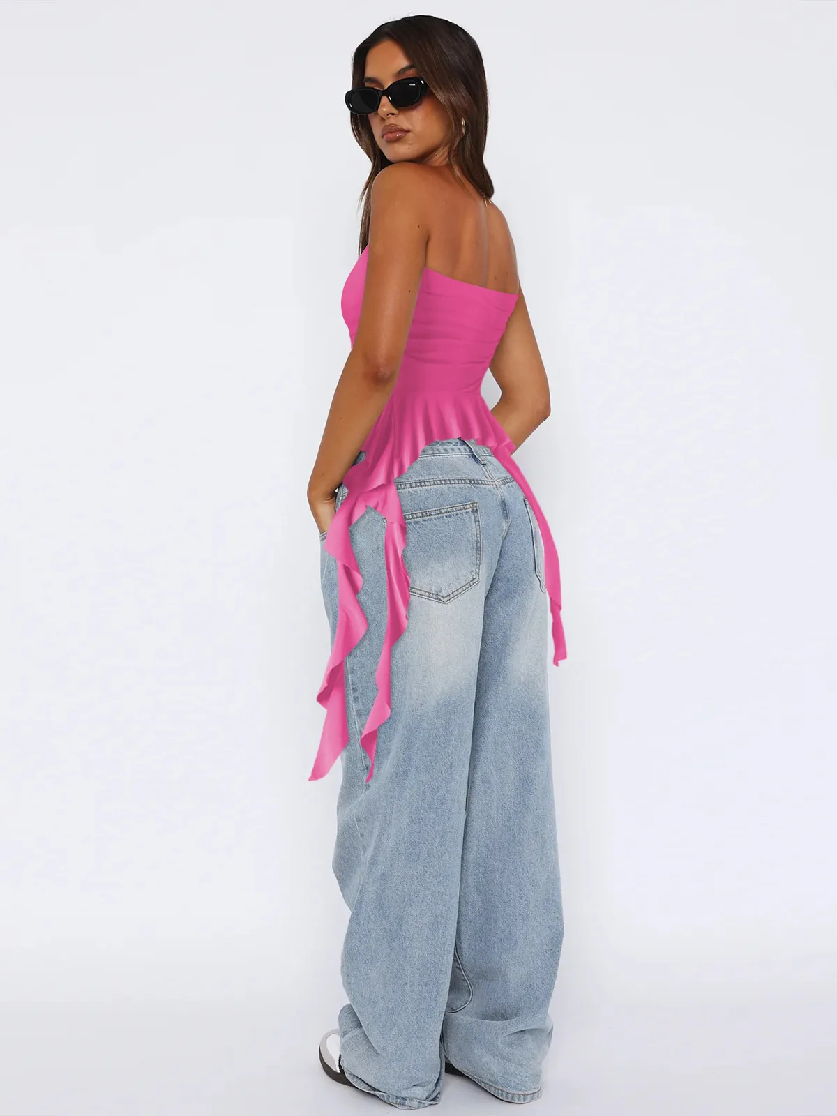 Spring And Summer  Y2g Clothes Pure Tassel Design Vest Women's High-grade Tube Top Outer Wear display picture 7
