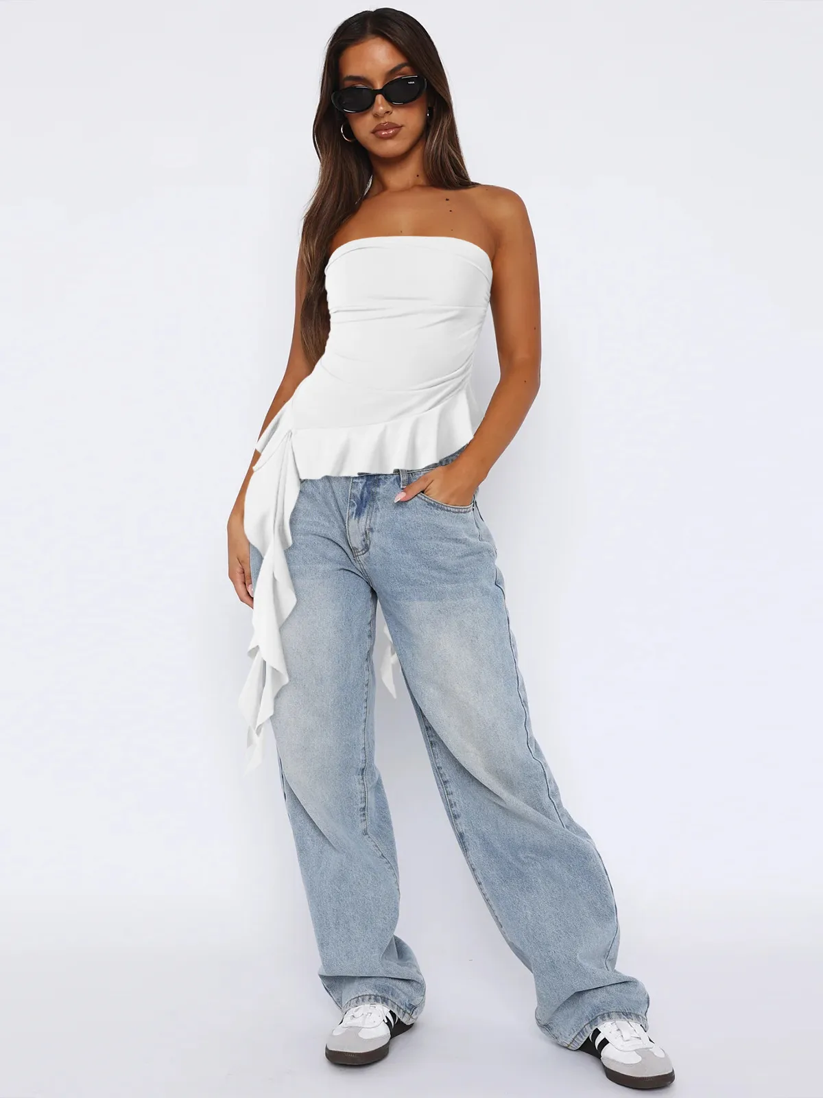 Spring And Summer  Y2g Clothes Pure Tassel Design Vest Women's High-grade Tube Top Outer Wear display picture 10