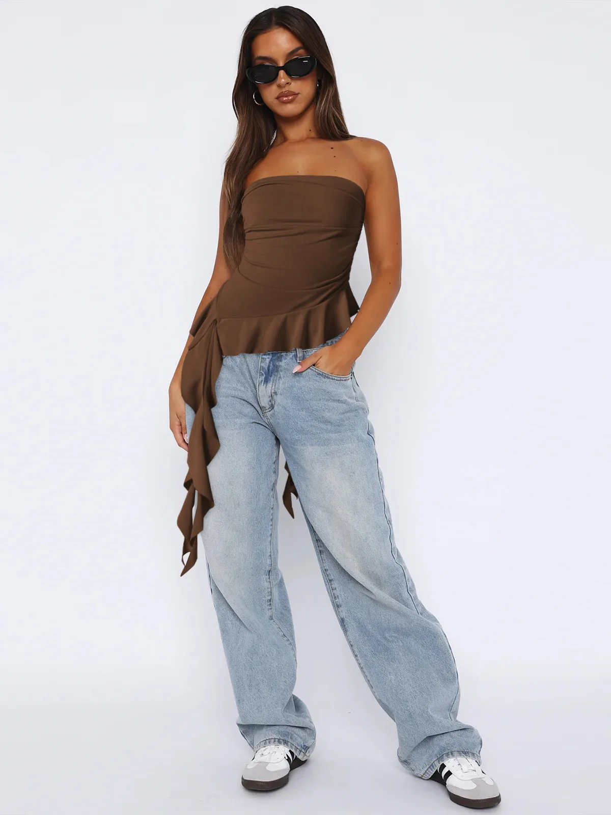 Spring And Summer  Y2g Clothes Pure Tassel Design Vest Women's High-grade Tube Top Outer Wear display picture 14