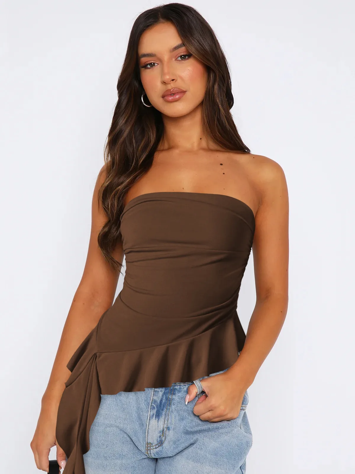 Spring And Summer  Y2g Clothes Pure Tassel Design Vest Women's High-grade Tube Top Outer Wear display picture 16