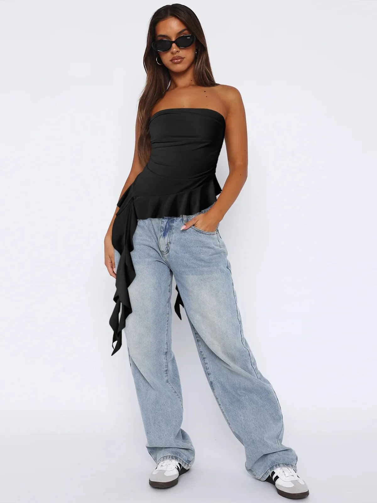 Spring And Summer  Y2g Clothes Pure Tassel Design Vest Women's High-grade Tube Top Outer Wear display picture 18