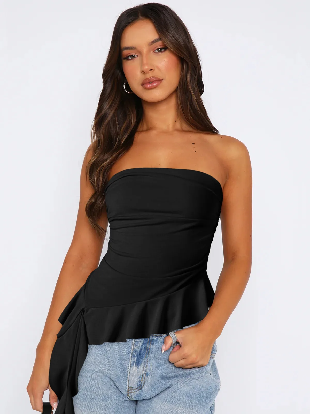 Spring And Summer  Y2g Clothes Pure Tassel Design Vest Women's High-grade Tube Top Outer Wear display picture 20