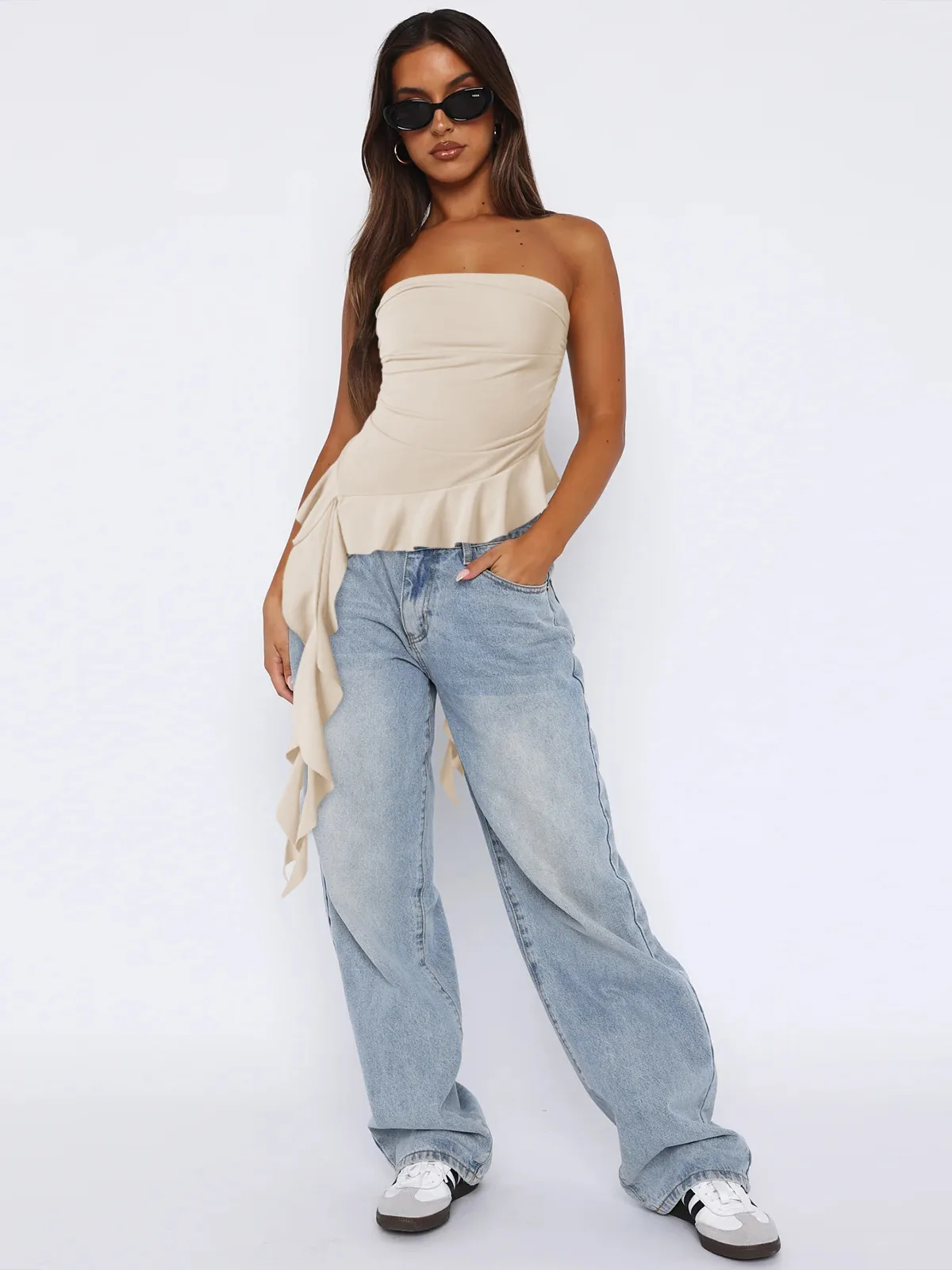 Spring And Summer  Y2g Clothes Pure Tassel Design Vest Women's High-grade Tube Top Outer Wear display picture 22
