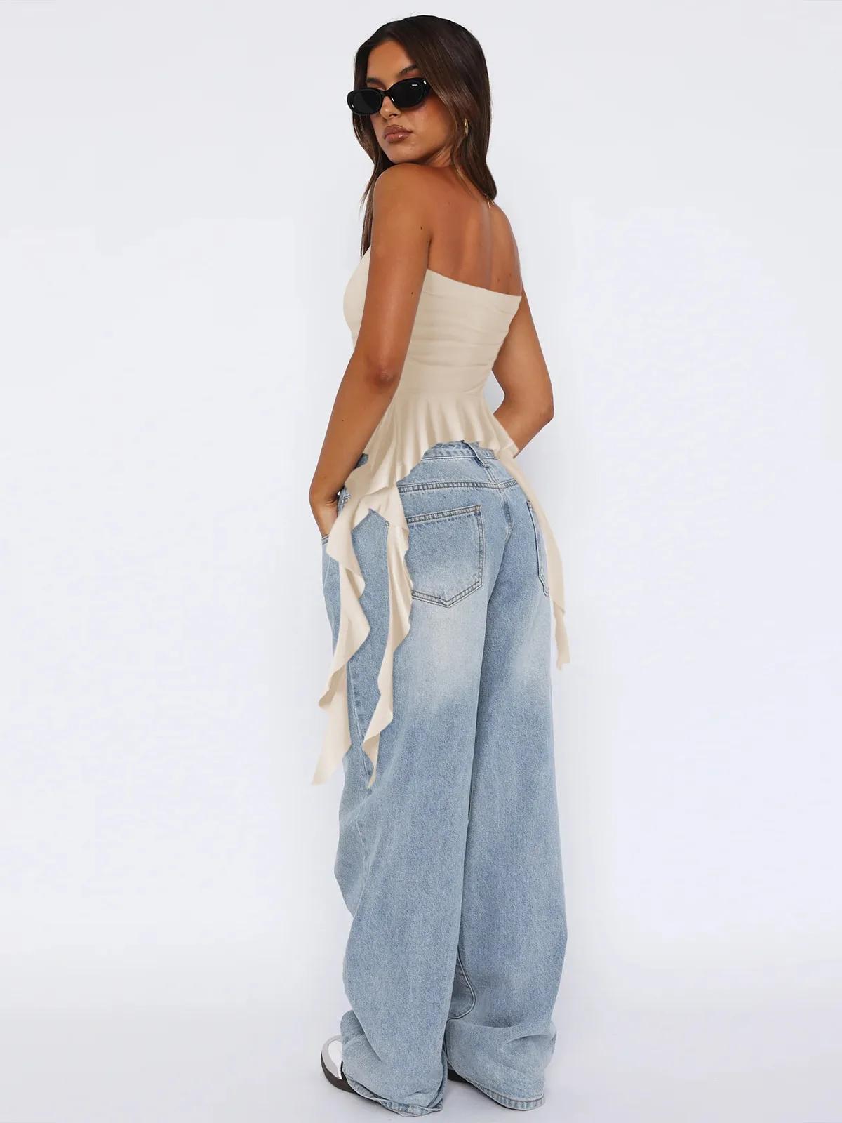 Spring And Summer  Y2g Clothes Pure Tassel Design Vest Women's High-grade Tube Top Outer Wear display picture 23