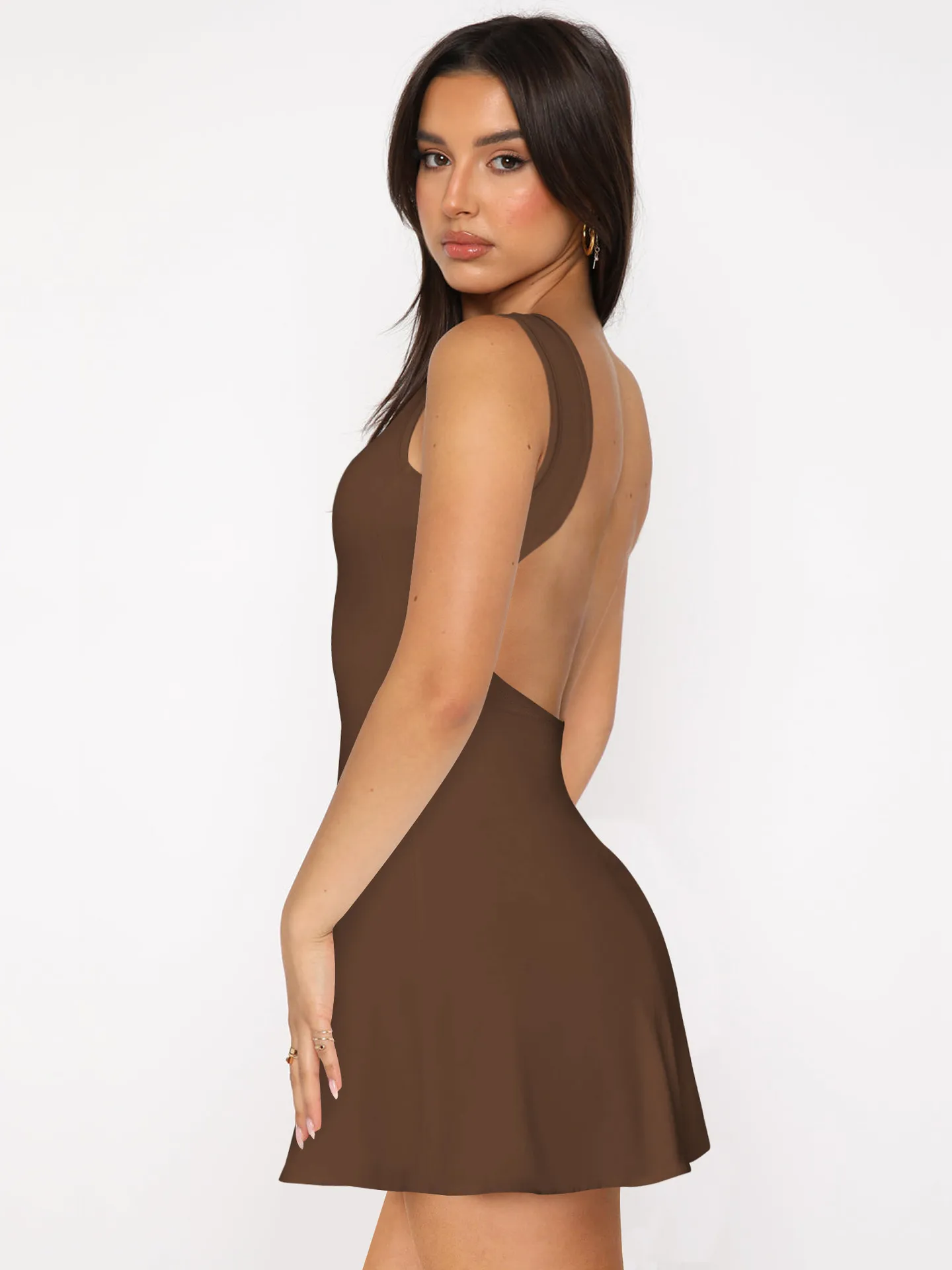 Sexy Slim Sleeveless Vest Dress  Y2g Women's Clothing New Backless Elegant High Sense Dress Summer display picture 15