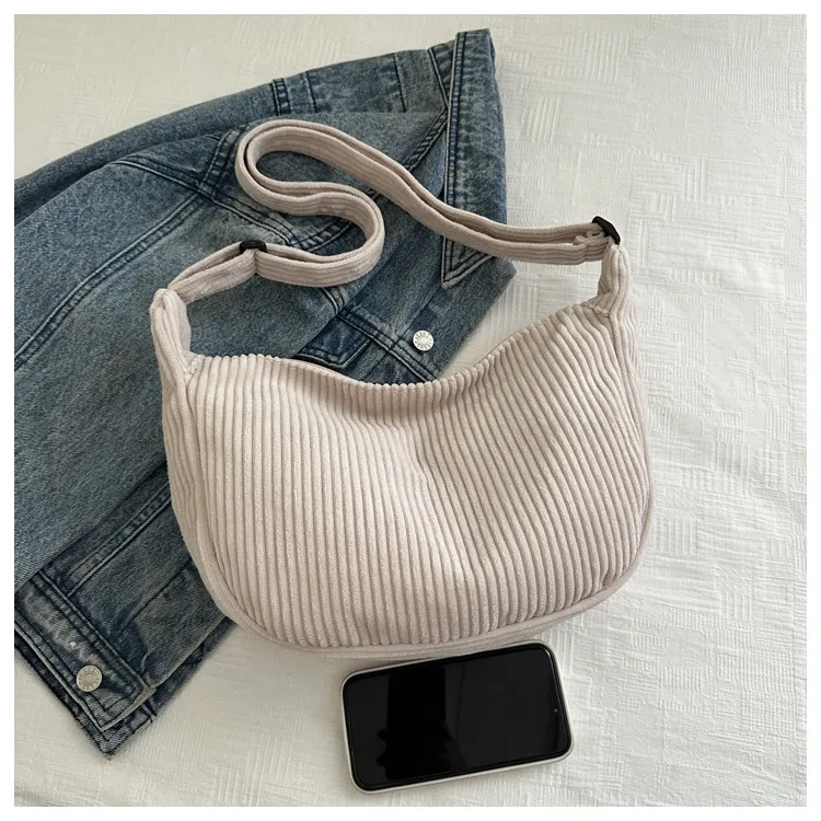 New Large Capacity High Sense Leisure Commute Crossbody Bag Adjustable Shoulder New Style Niche Canvas Bag For Women display picture 6