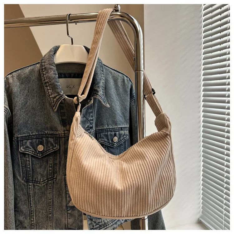 New Large Capacity High Sense Leisure Commute Crossbody Bag Adjustable Shoulder New Style Niche Canvas Bag For Women display picture 21