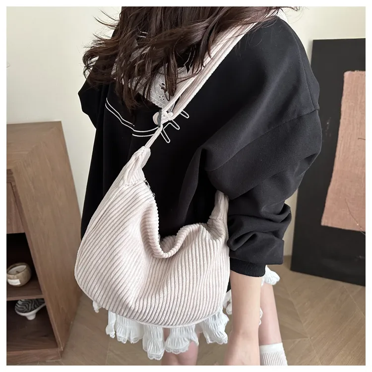 New Large Capacity High Sense Leisure Commute Crossbody Bag Adjustable Shoulder New Style Niche Canvas Bag For Women display picture 31