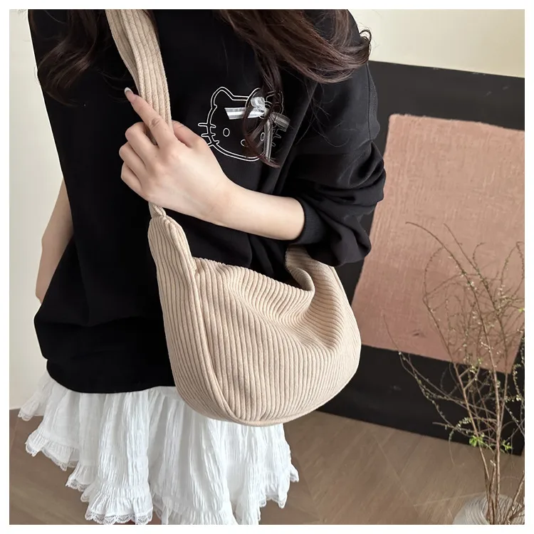 New Large Capacity High Sense Leisure Commute Crossbody Bag Adjustable Shoulder New Style Niche Canvas Bag For Women display picture 32