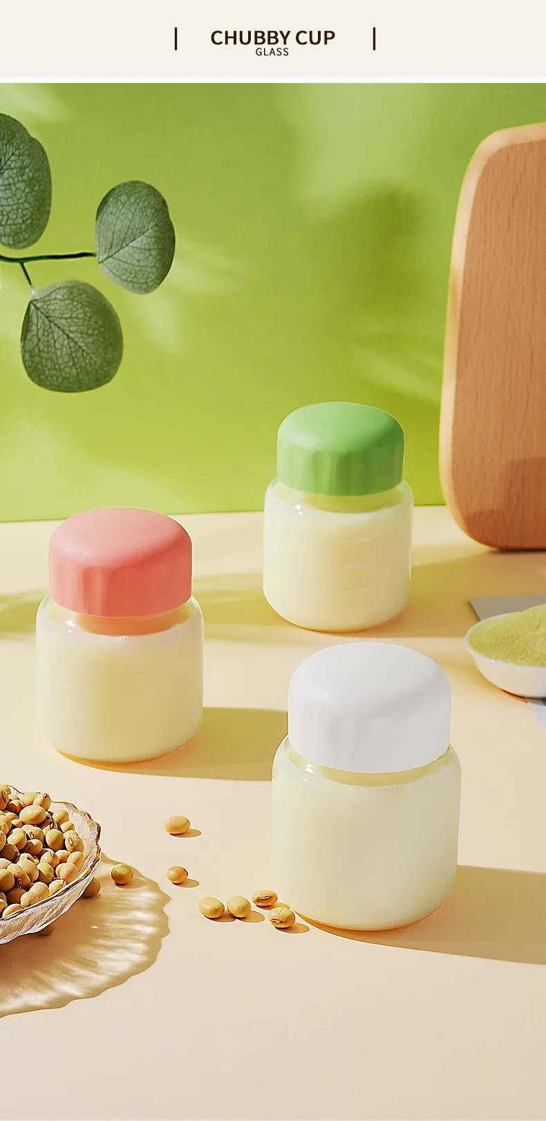 Fat Cup Milk Shake Cup Soymilk Cup Small Gift Milk Tea Cup Mini Water Cup Activities Wholesale Glass display picture 7