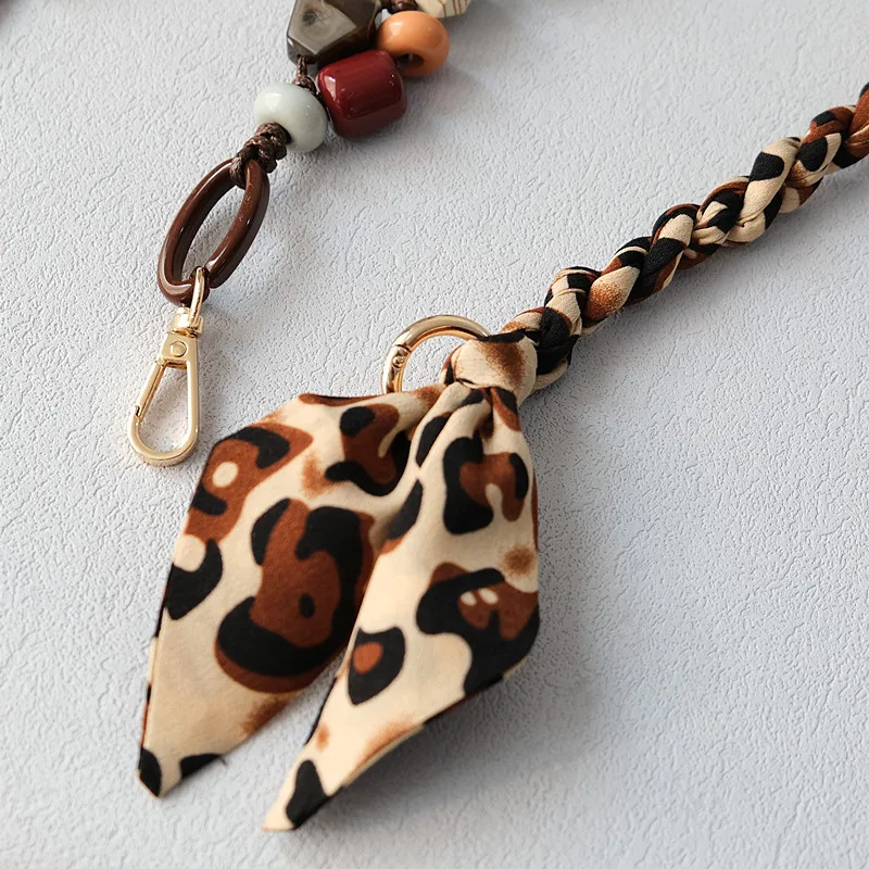 Acrylic Bead Chain Fashion Wooden Bead Bracelet Accessories Bag Shoulder Strap Crossbody Lanyard Bag Strap Mobile Phone Chain display picture 4