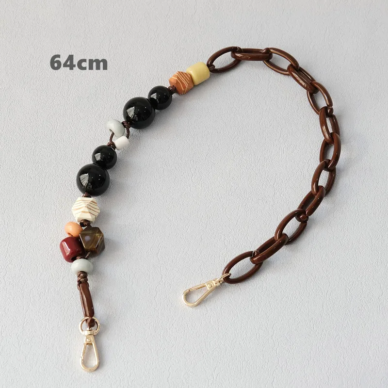 Acrylic Bead Chain Fashion Wooden Bead Bracelet Accessories Bag Shoulder Strap Crossbody Lanyard Bag Strap Mobile Phone Chain display picture 11