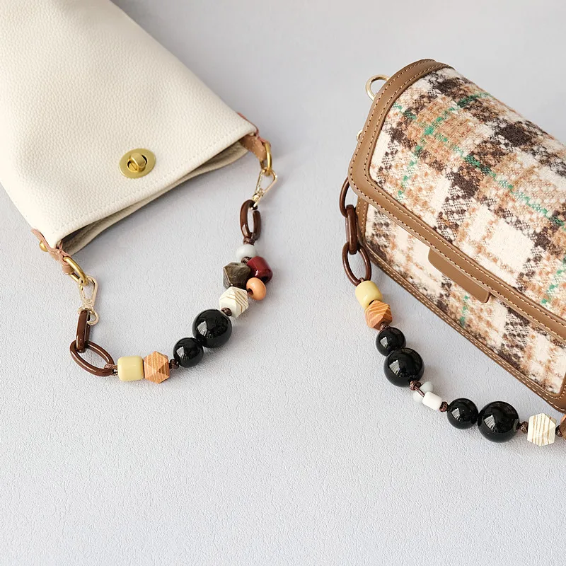 Acrylic Bead Chain Fashion Wooden Bead Bracelet Accessories Bag Shoulder Strap Crossbody Lanyard Bag Strap Mobile Phone Chain display picture 16