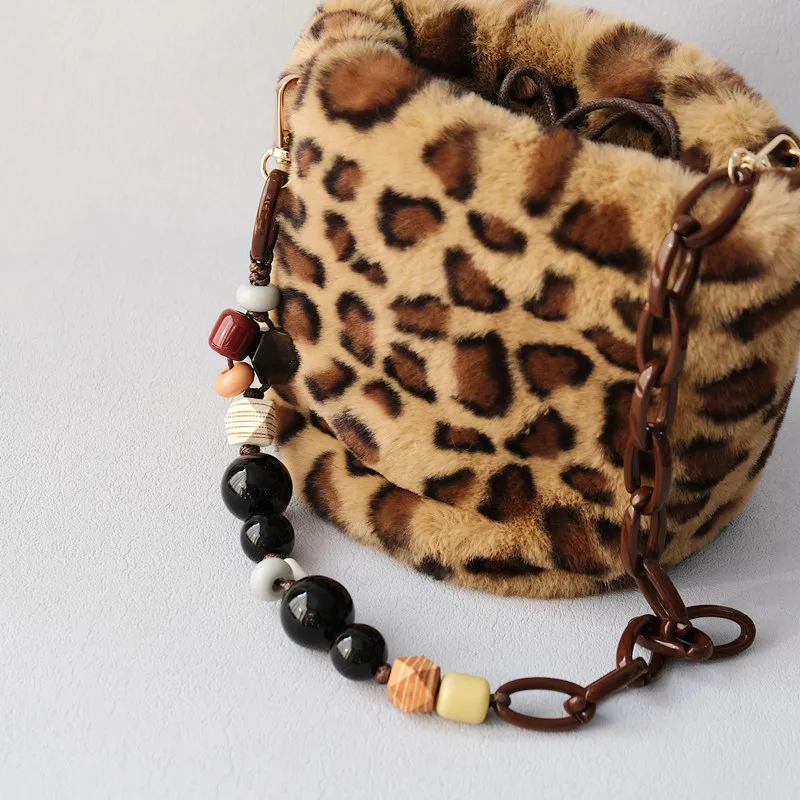 Acrylic Bead Chain Fashion Wooden Bead Bracelet Accessories Bag Shoulder Strap Crossbody Lanyard Bag Strap Mobile Phone Chain display picture 17