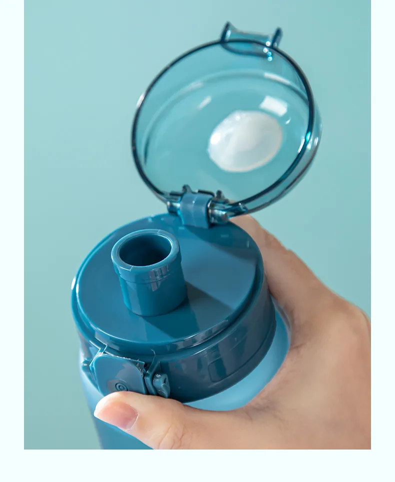 High-value Large-capacity Plastic Cup With Lifting Rope Scale Cup Student Direct Drinking Cup Outdoor Sports Cup Customization display picture 7