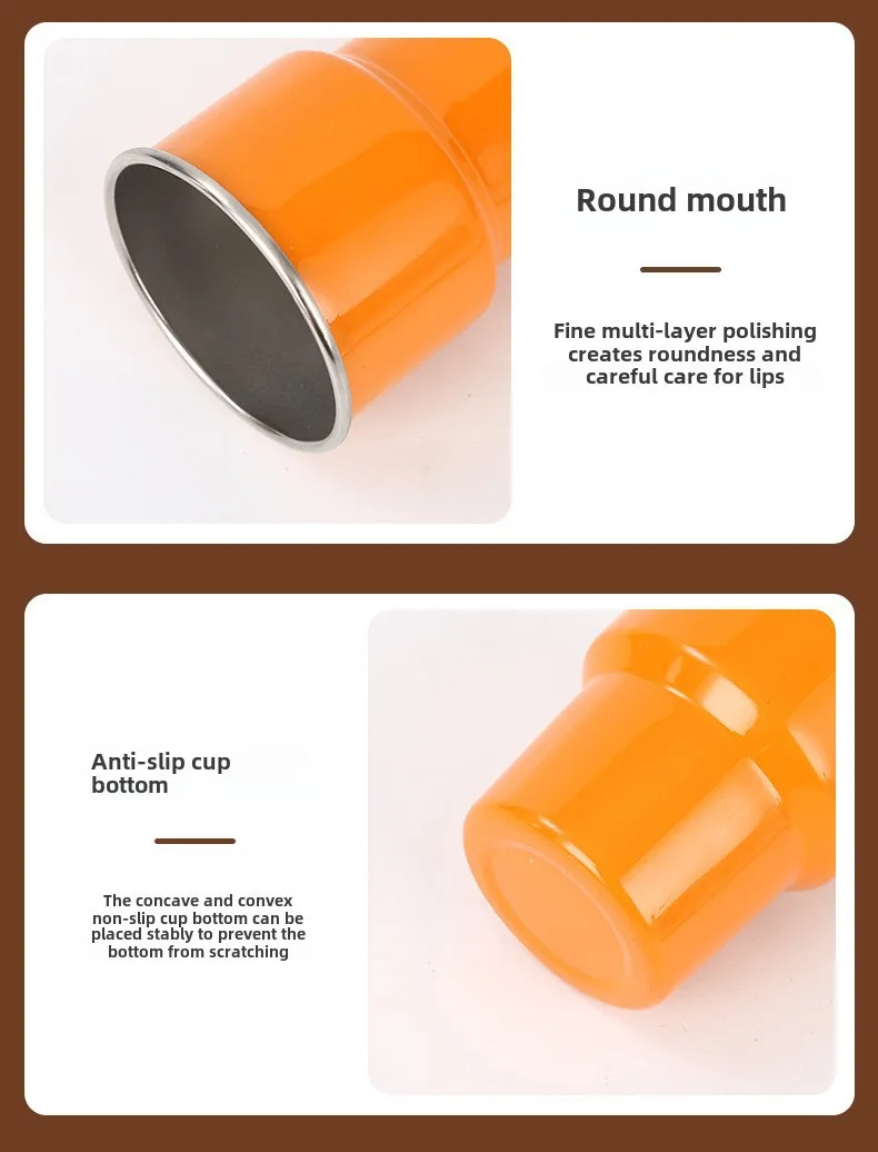Household Stainless Steel Suction Tube Cup Single And Double Layer  Anti-fall Small Wine Glass 3oz Cup Mini Sublimation Thermos Cup display picture 8