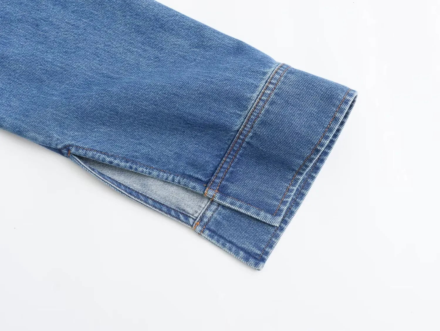 Spring  New Street Style Denim Shirt 1209427001 Casual Pants 1209795001 Suit display picture 17