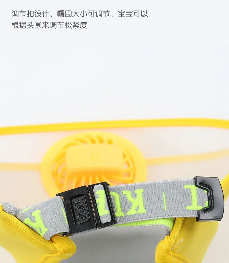 Children's Hat With Fan Summer Outdoor Anti-UV Air Top Hat Sunshade Sun Hat For Boys And Girls display picture 15