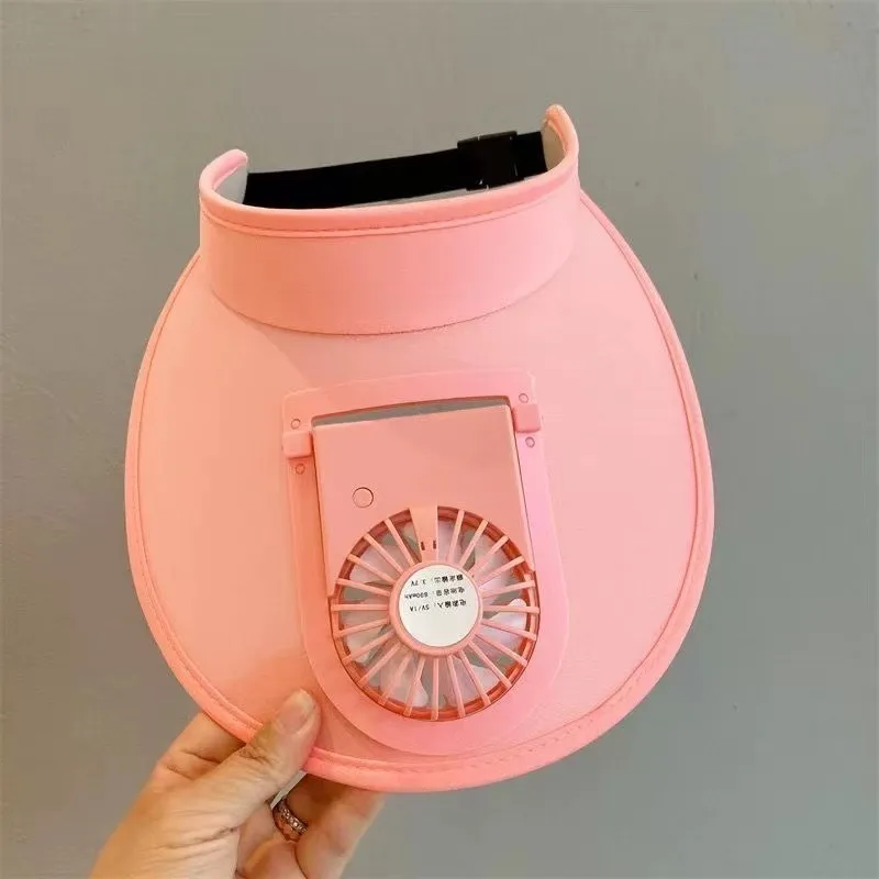 New Style Sun Hat With Fan USB Charging Big Brim Outdoor Summer Hat Men's And Women's Sun Hat Parent-child Sun Hat display picture 13